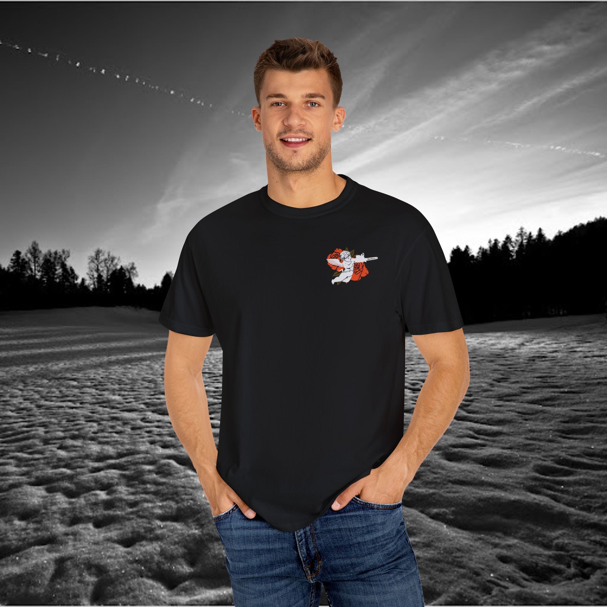 Roses Unisex Garment-Dyed T-shirt