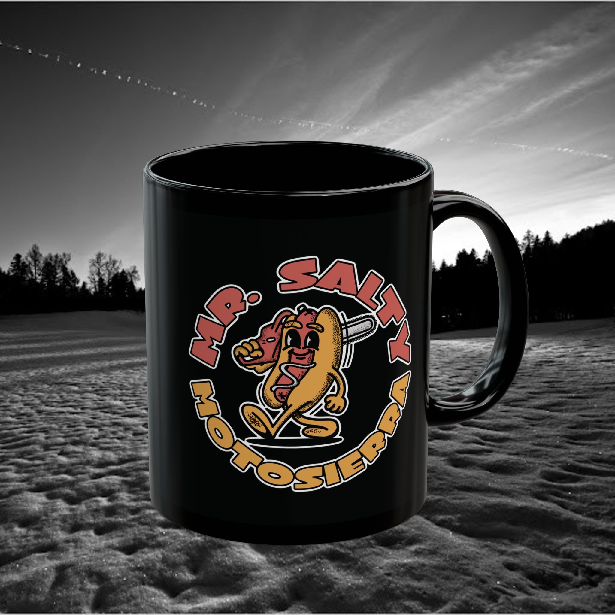 Mr. Salty Black Mug (11oz, 15oz)