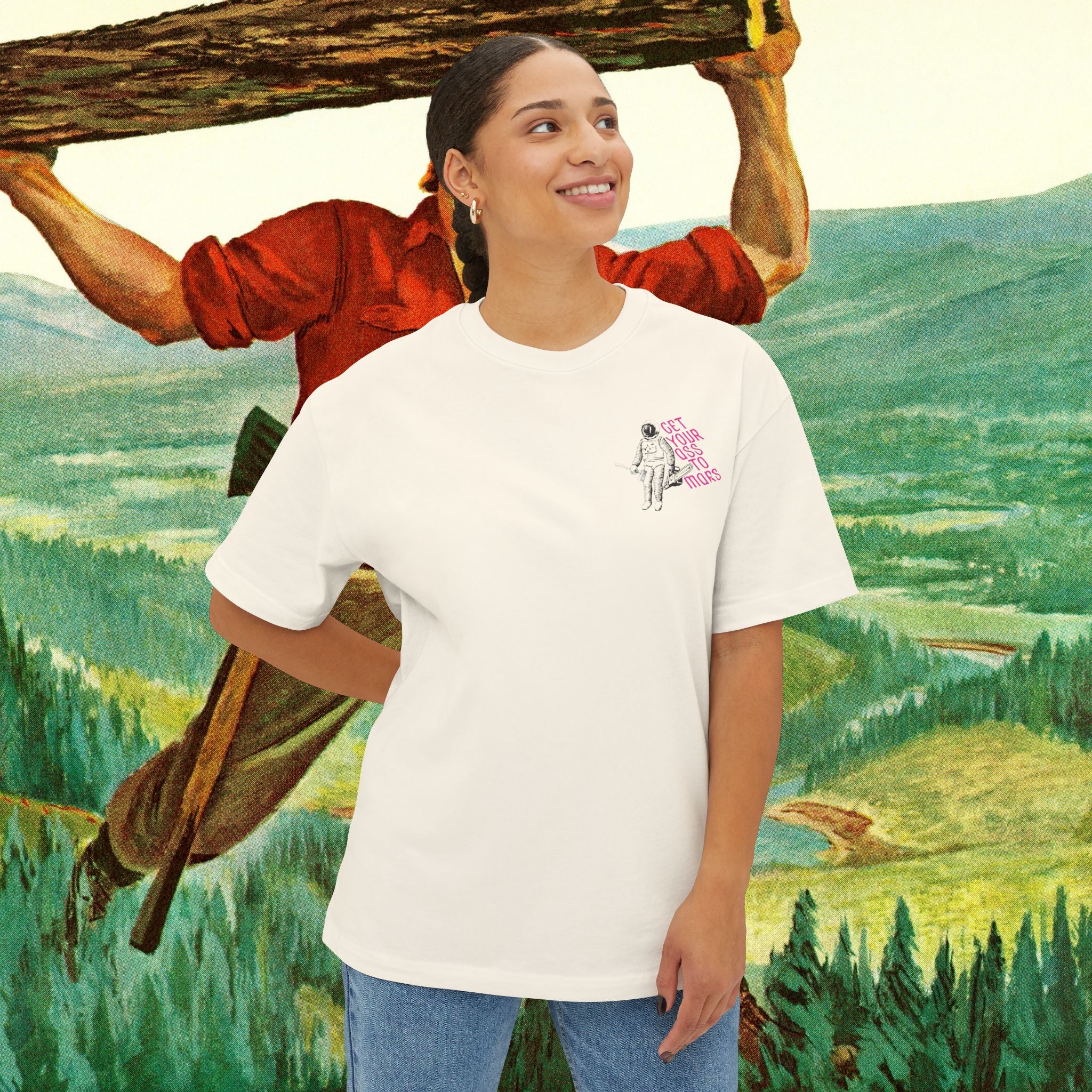 Mars Unisex Oversized Boxy Tee
