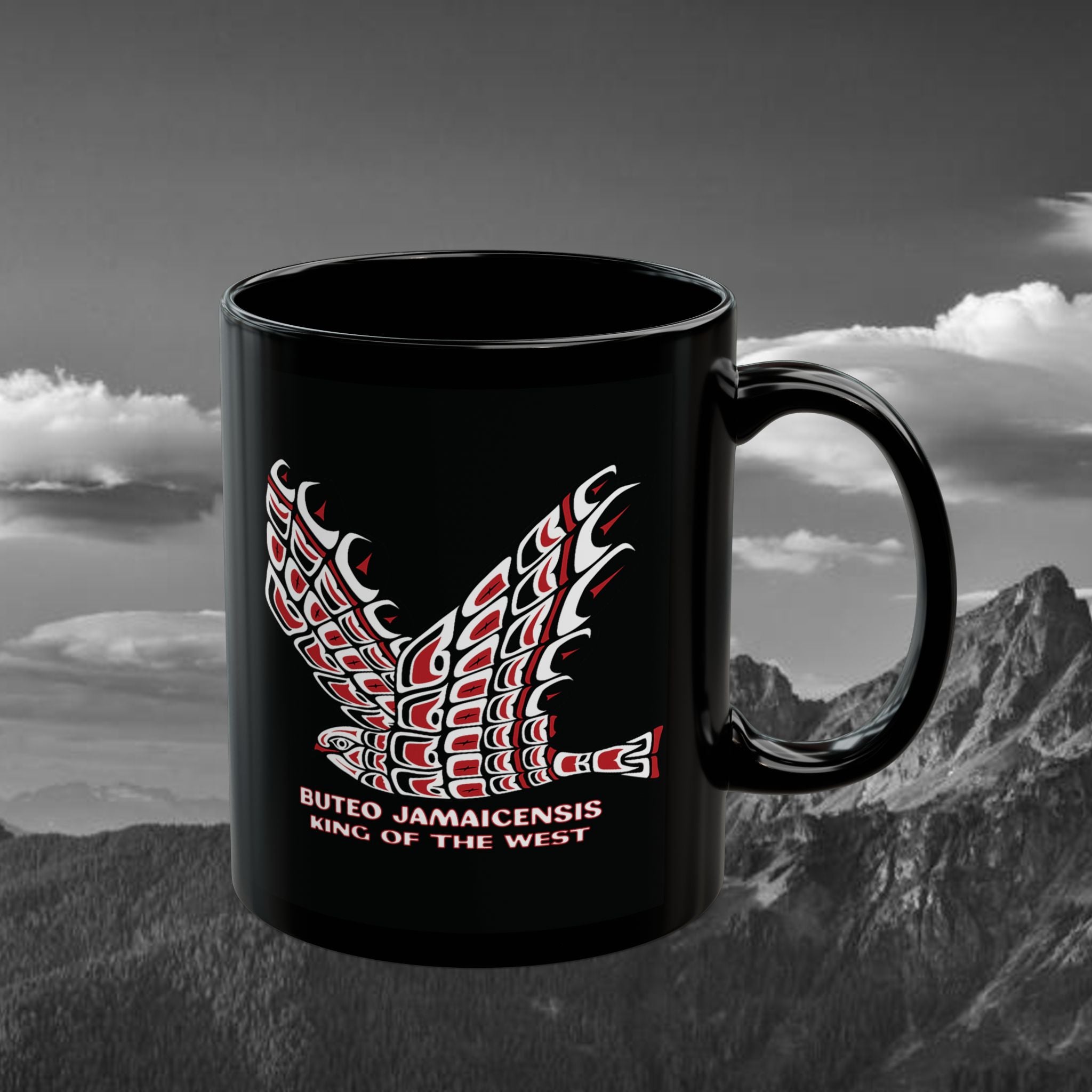 Red-Tailed Black Mug (11oz, 15oz)