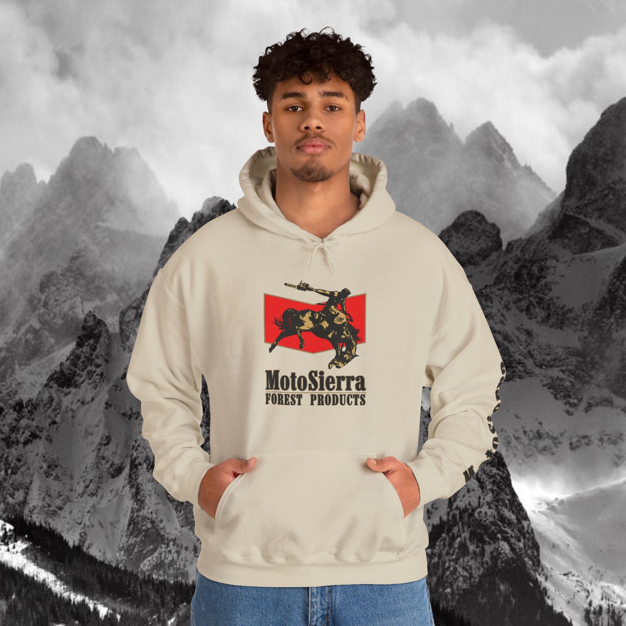 Moto Cowboy Heavy Blend Hoodie