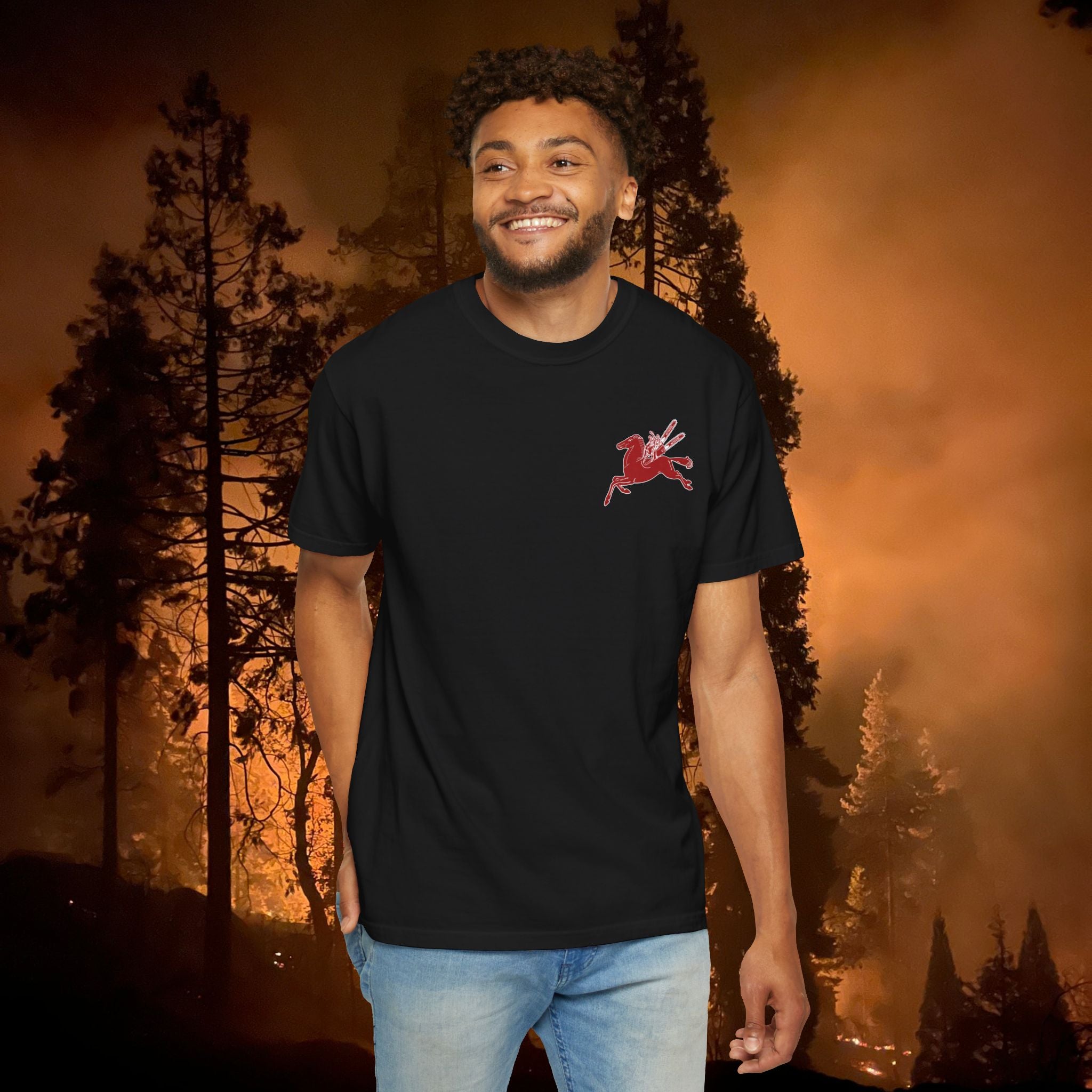 Pegasus Unisex Garment-Dyed T-shirt