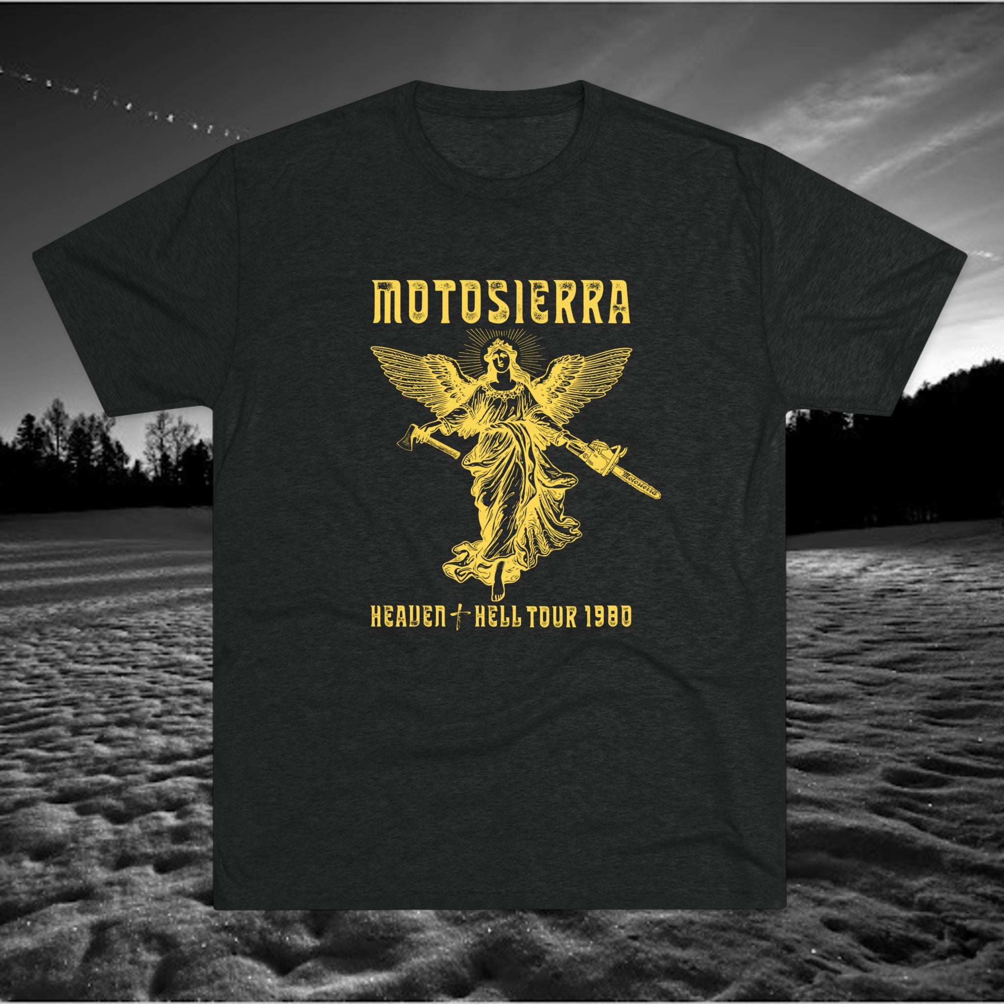 Motosierra Heaven & Hell 1980 Unisex Tri-Blend