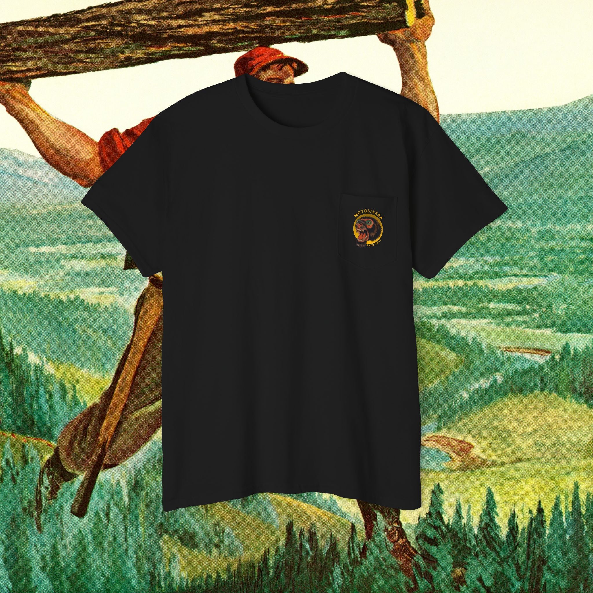 Sasquatch Unisex Heavy Cotton Pocket Tee