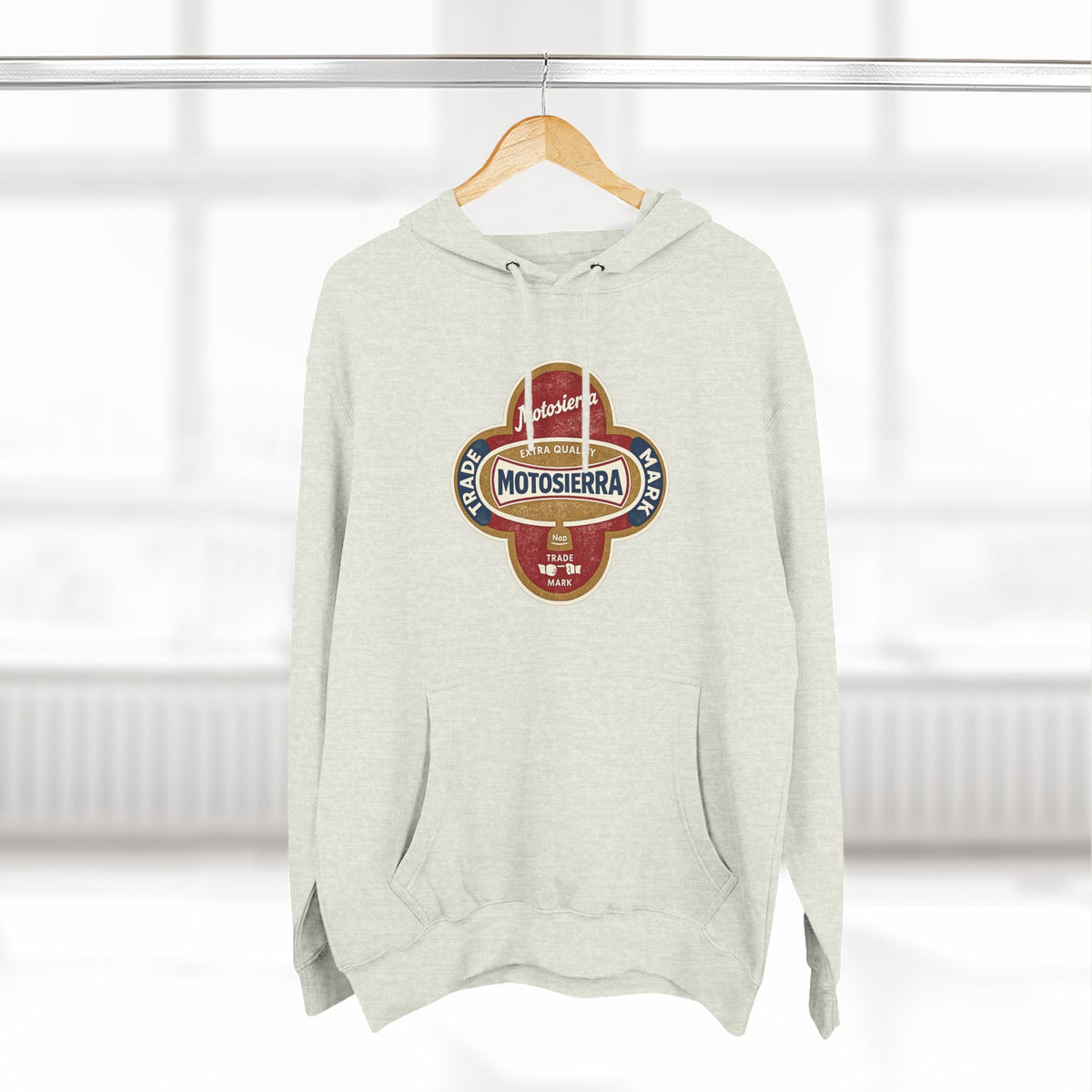 Vintage Three-Panel Fleece Hoodie