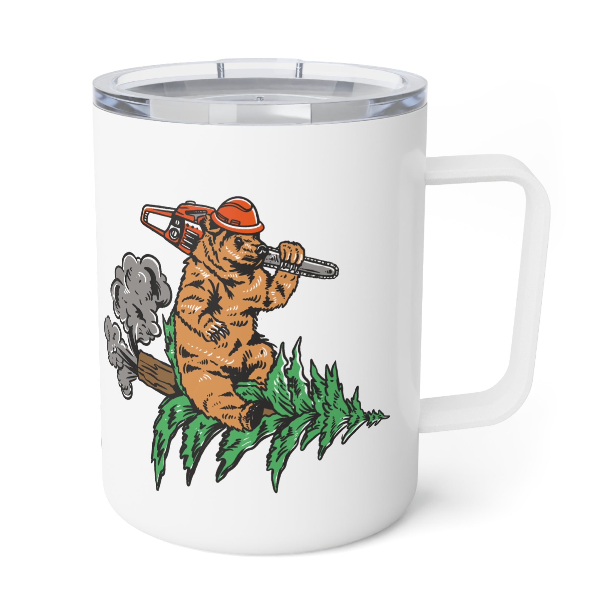 Rocket Bear Insulated Coffee Mug, Perfect for Outdoor Enthusiasts, Travel Mug, Gift for Him, Camping Coffee Cup, Adventure Drinkware