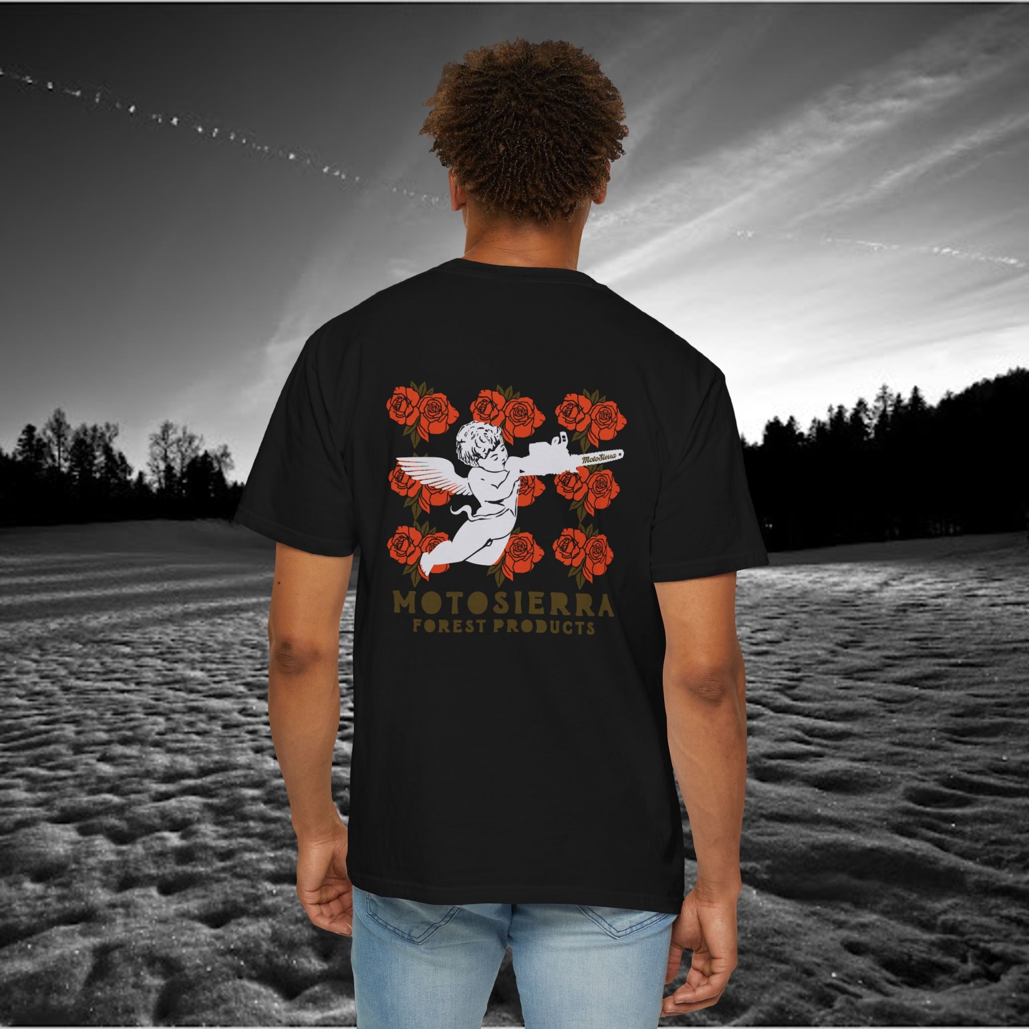 Roses Unisex Garment-Dyed T-shirt