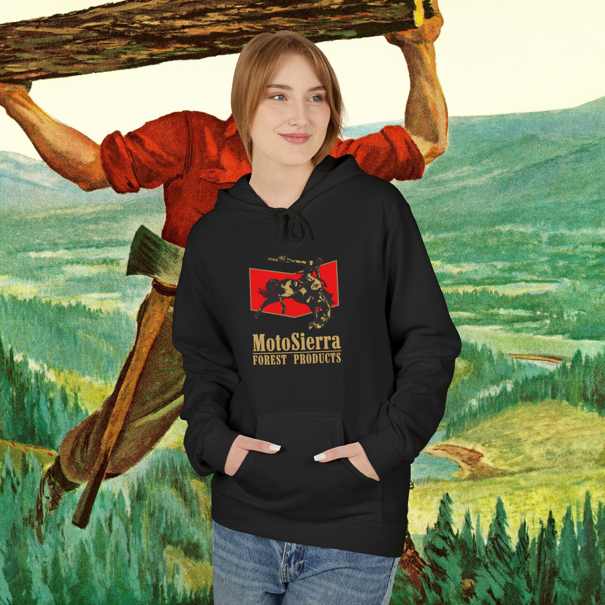 Australia Cowboy Logo Unisex Midweight Softstyle Fleece Hoodie