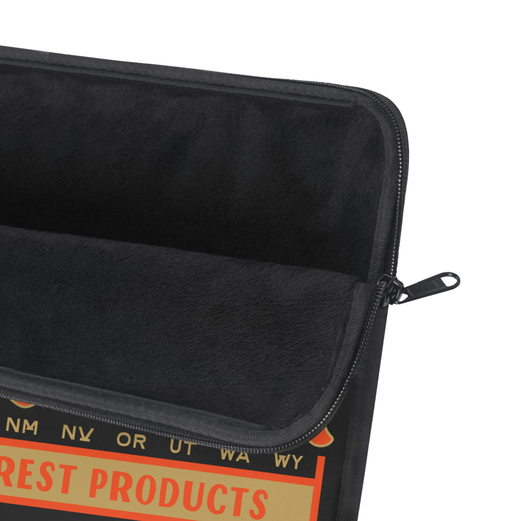 Wolf Logo Laptop Sleeve | Eco-Friendly Computer Case, Stylish Protection