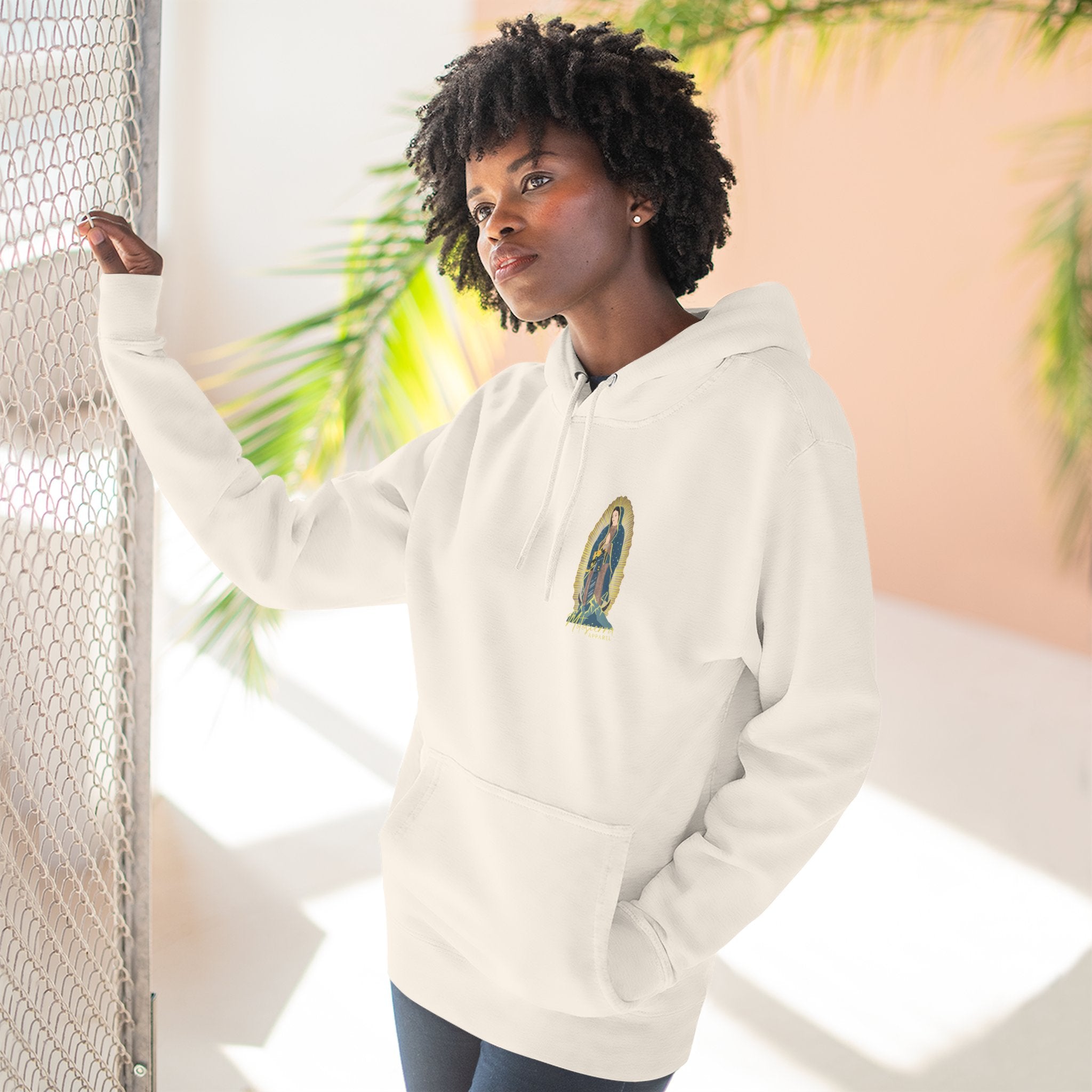 Guadalupe Three-Panel Fleece Hoodie