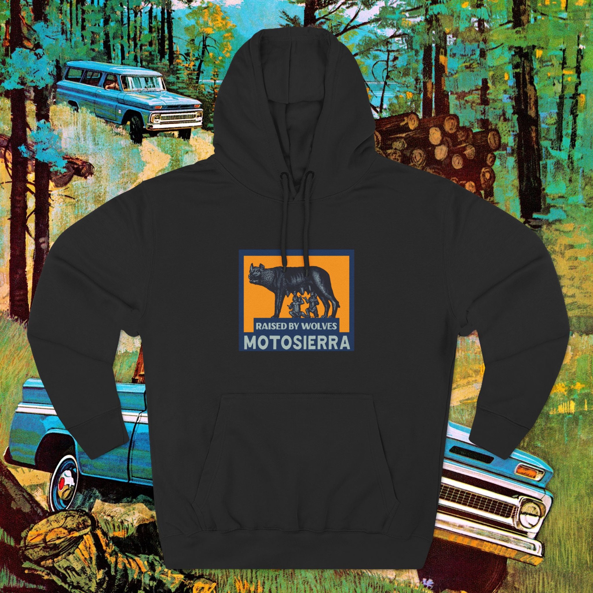Raised By Wolves Three-Panel Fleece Hoodie