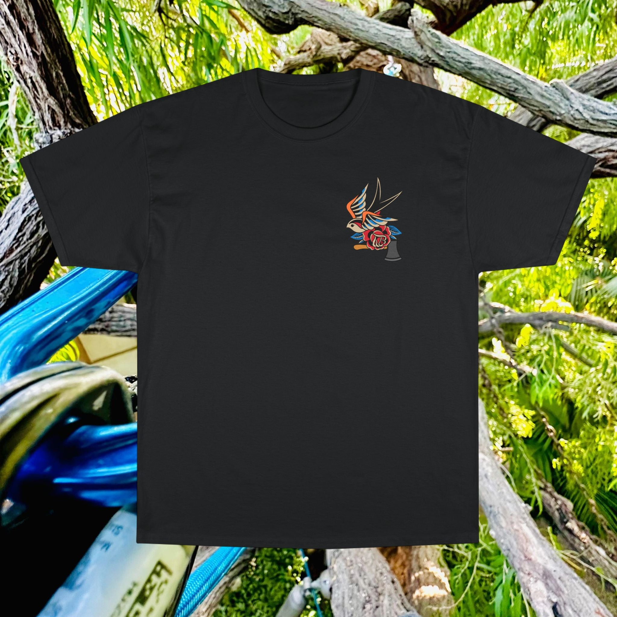 Cornell T-Shirt with Vintage Motosierra Design, Retro Graphic Tee, Unisex Champion T-Shirt
