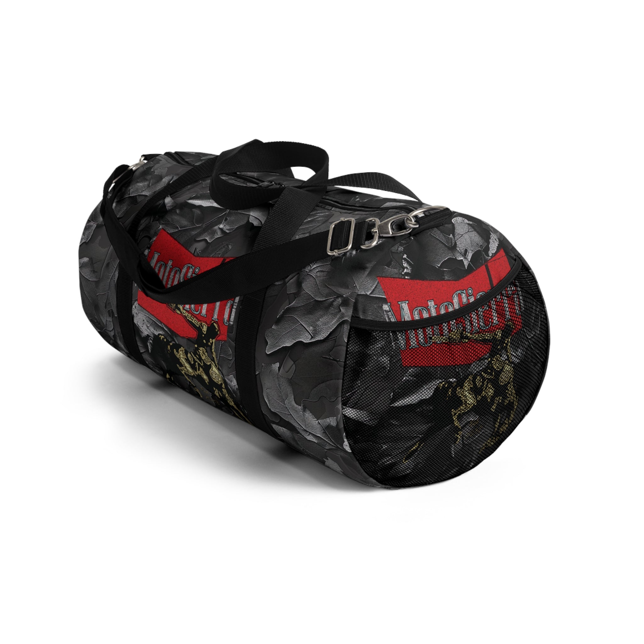 Gray Leaf Camo Duffel Bag