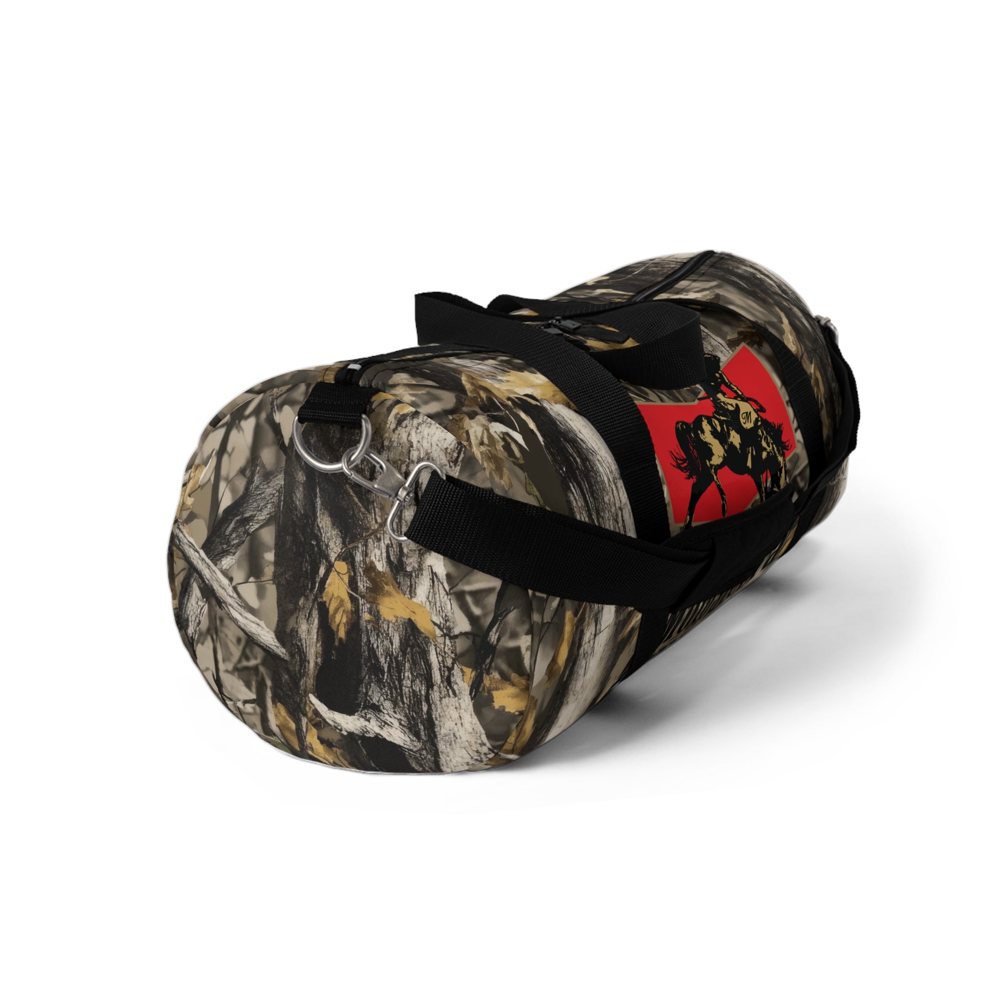 Tree Camo Kestrel Logo Motosierra Adventure Duffel Bag - Perfect for Gym, Travel, Outdoor Activities, Weekend Getaway, Gifts