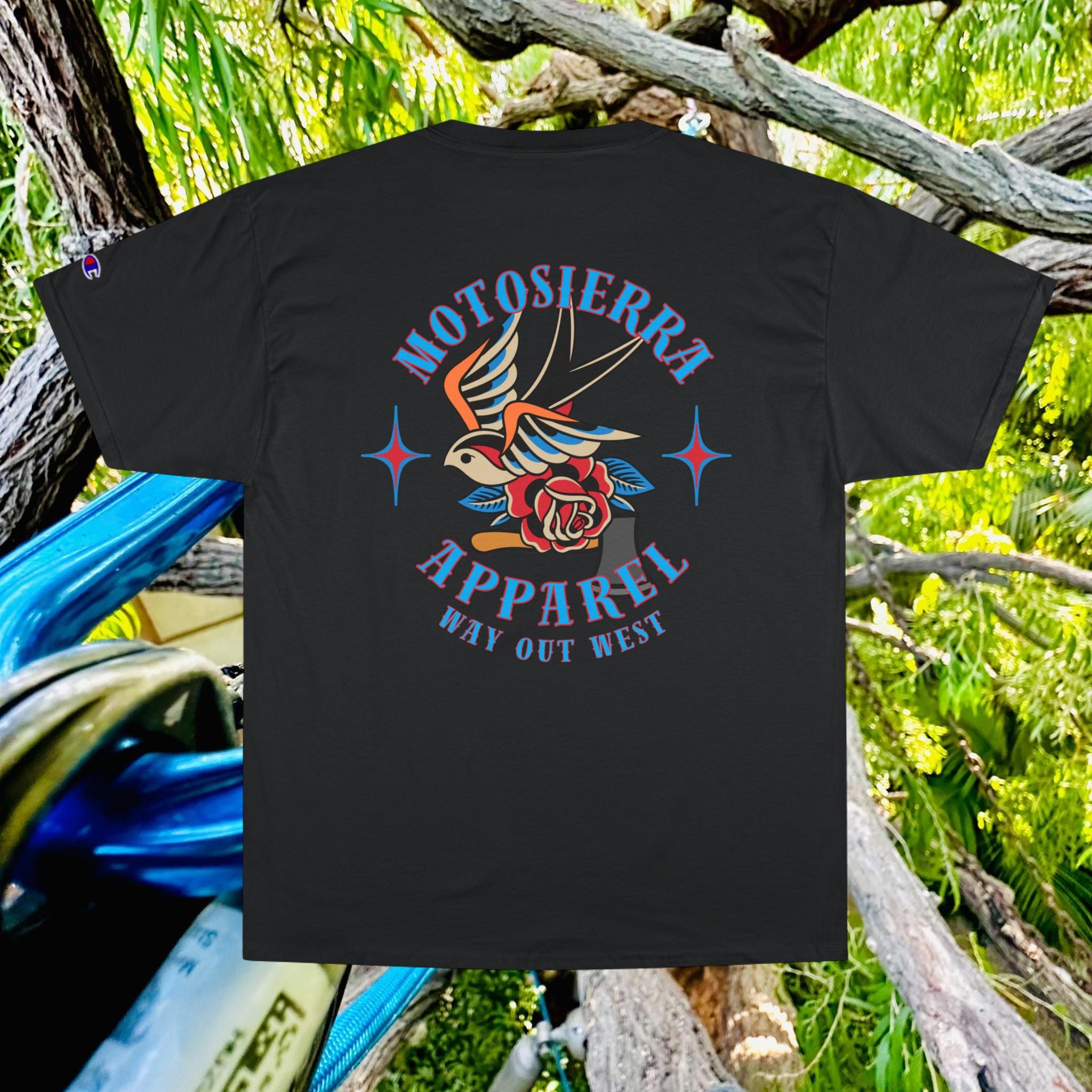 Cornell T-Shirt with Vintage Motosierra Design, Retro Graphic Tee, Unisex Champion T-Shirt