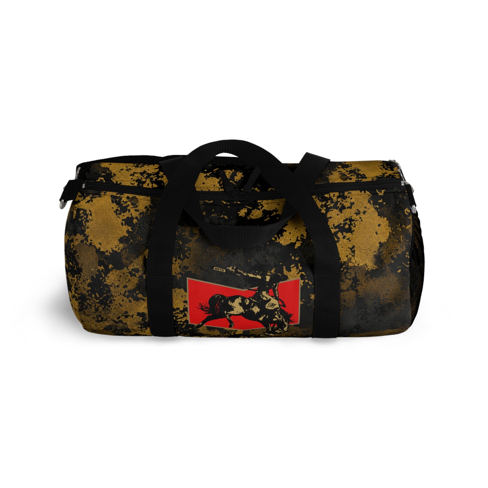Gold Flecktarn Cowboy Logo  Duffel Bag