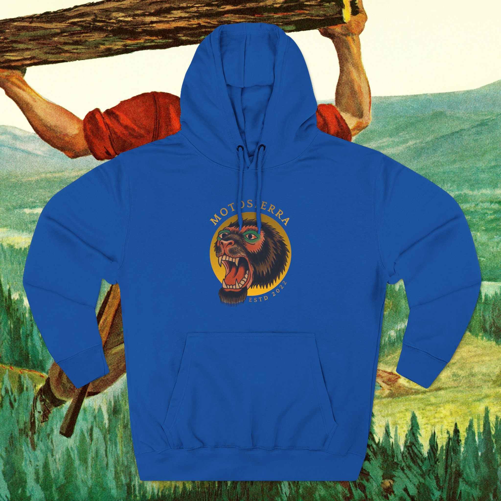 Sasquatch Three-Panel Fleece Hoodie