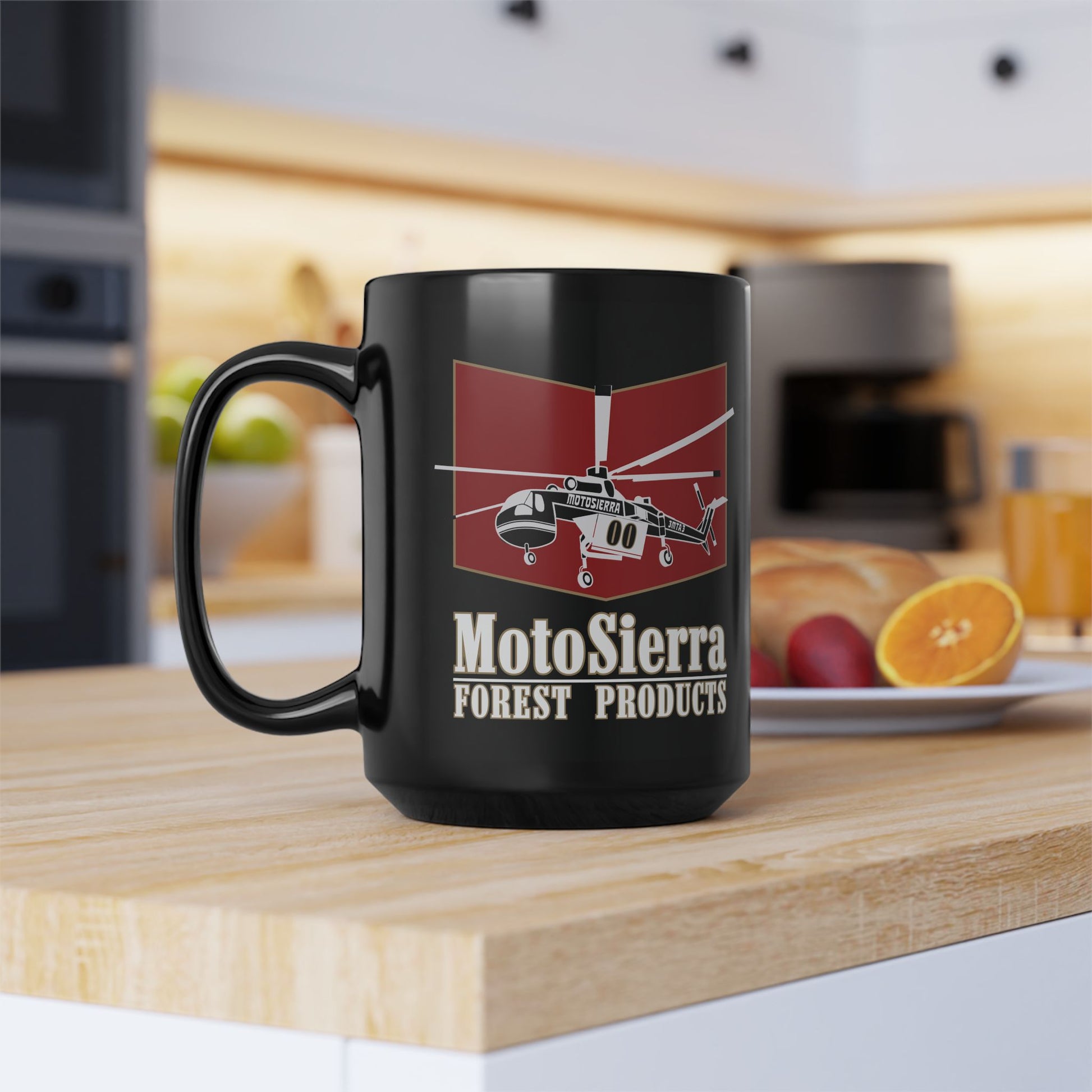 Da Crane 15oz Black Mug - Perfect for Outdoor Enthusiasts