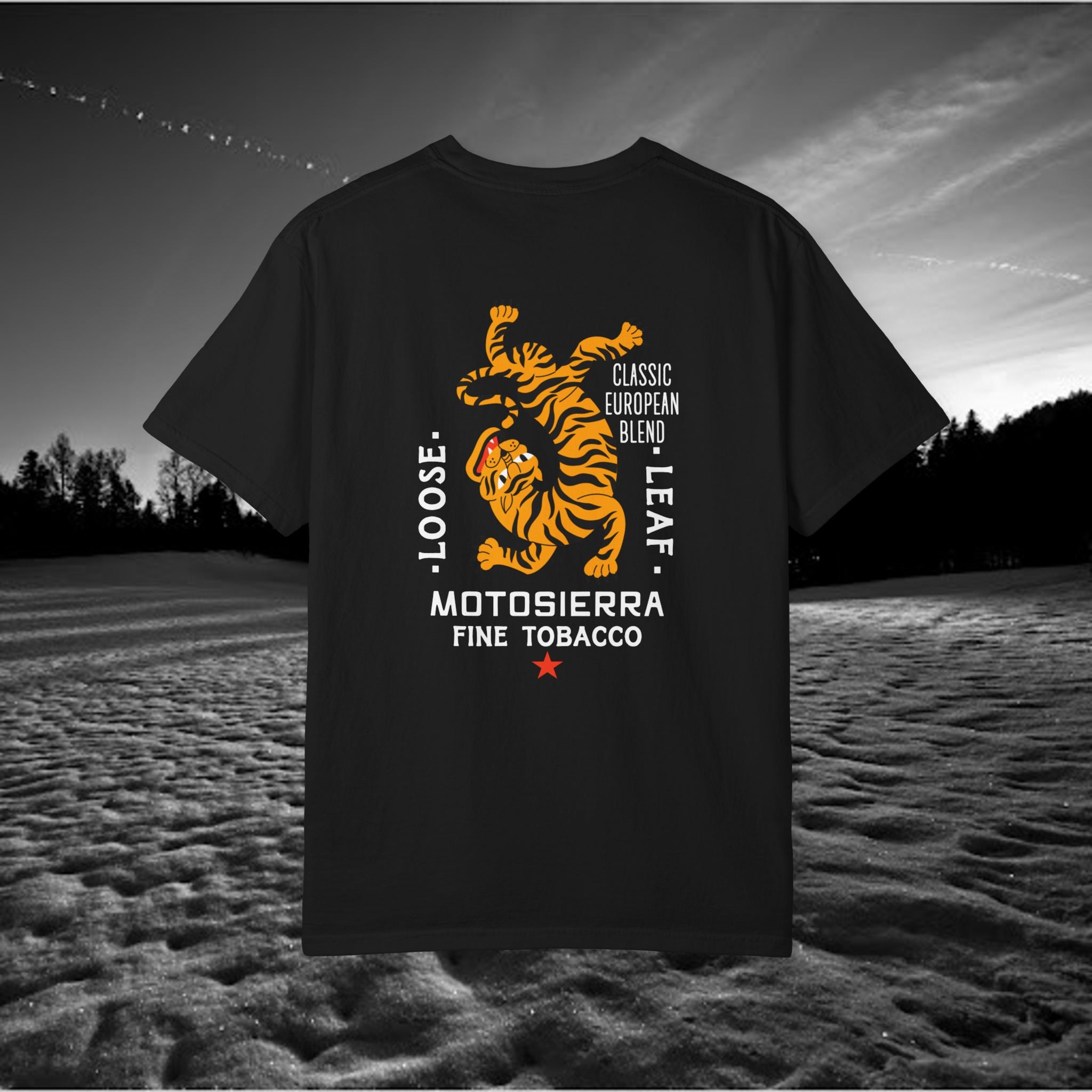 MotoSierra Fine Tobacco Garment-Dyed T-Shirt
