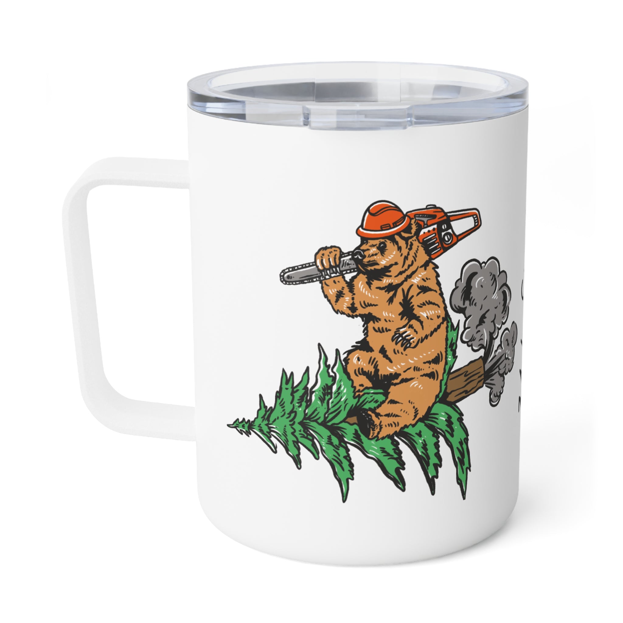 Rocket Bear Insulated Coffee Mug, Perfect for Outdoor Enthusiasts, Travel Mug, Gift for Him, Camping Coffee Cup, Adventure Drinkware