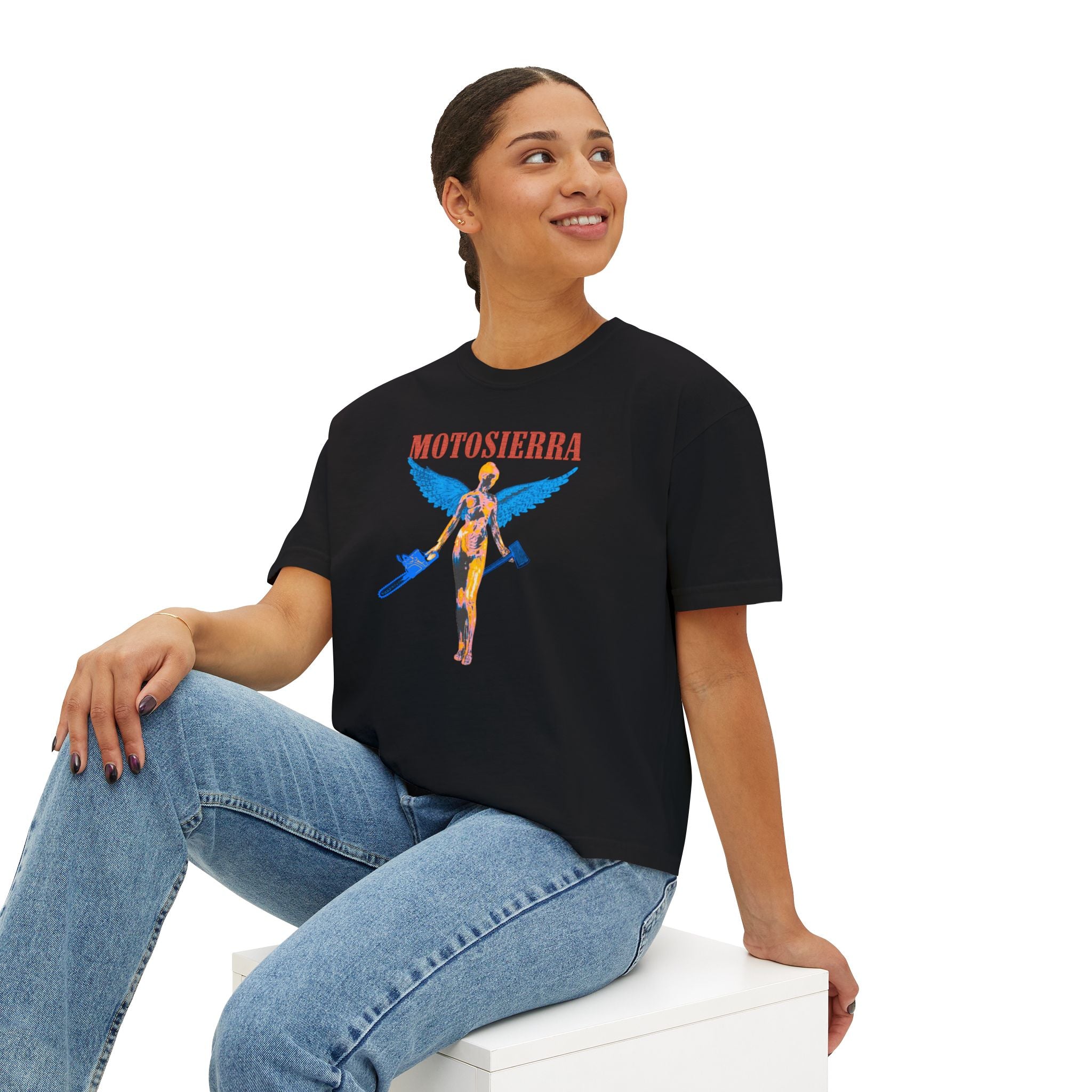 Aberdeen Vintage-Style Boxy Tee, Perfect for Outdoor Enthusiasts, Relaxed Fit Top