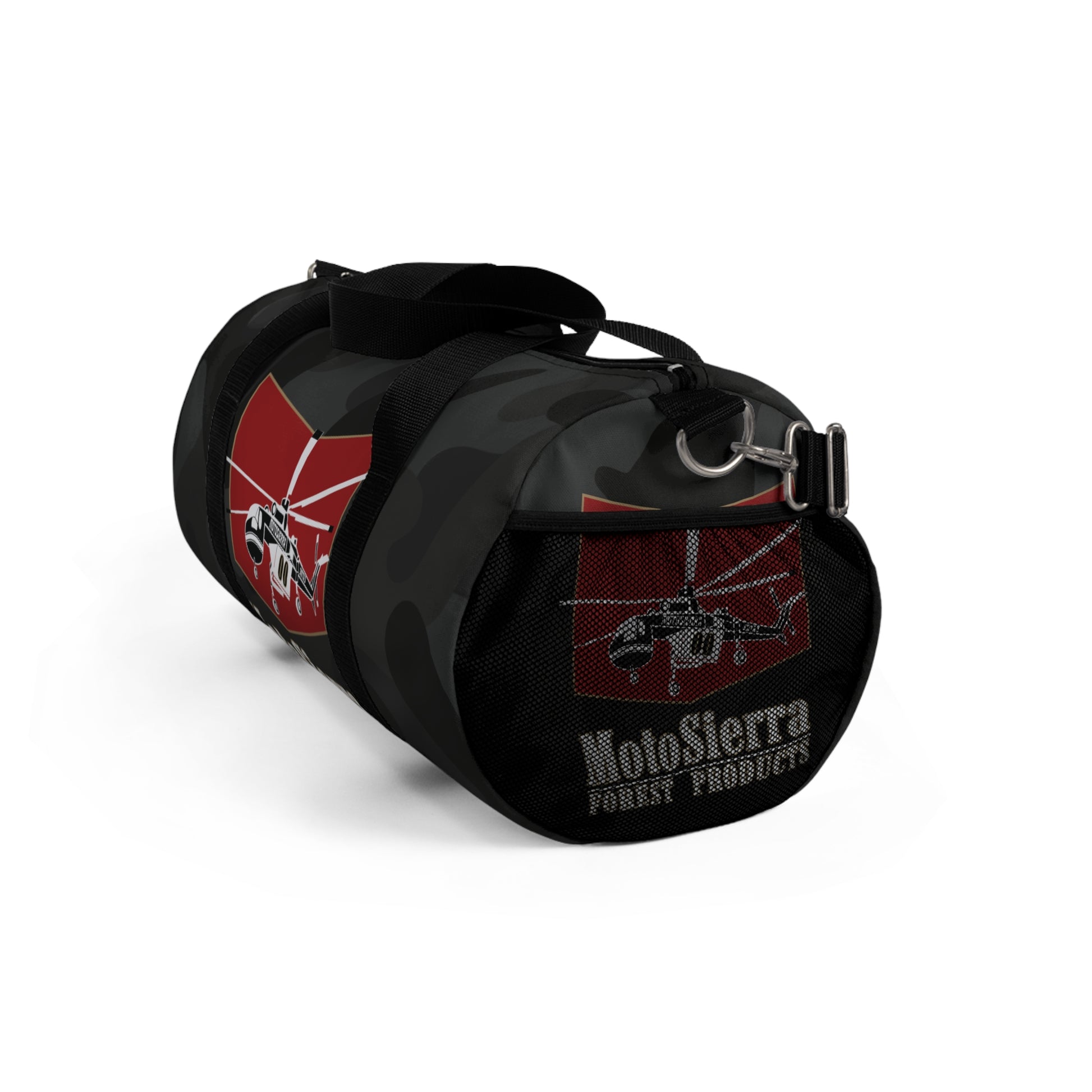 Black Camo Crane Logo Duffel Bag - Perfect for Gym, Travel, Outdoor Gifts