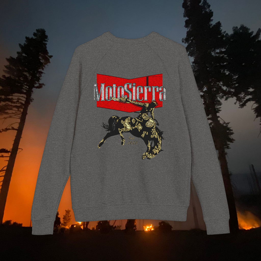 Warped Logo Unisex French Terry Raglan Crewneck