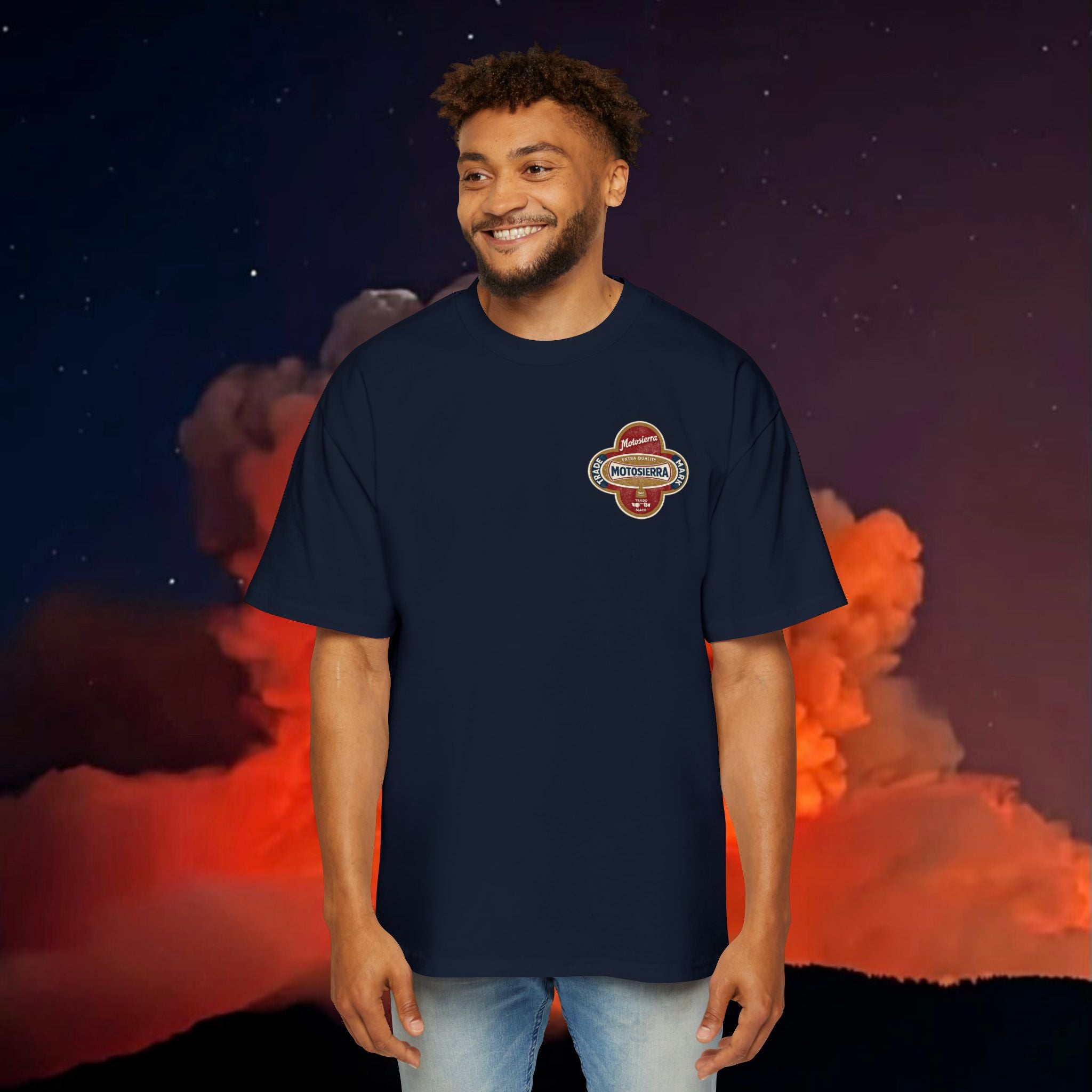 Axe Label Men's Heavy Oversized Tee