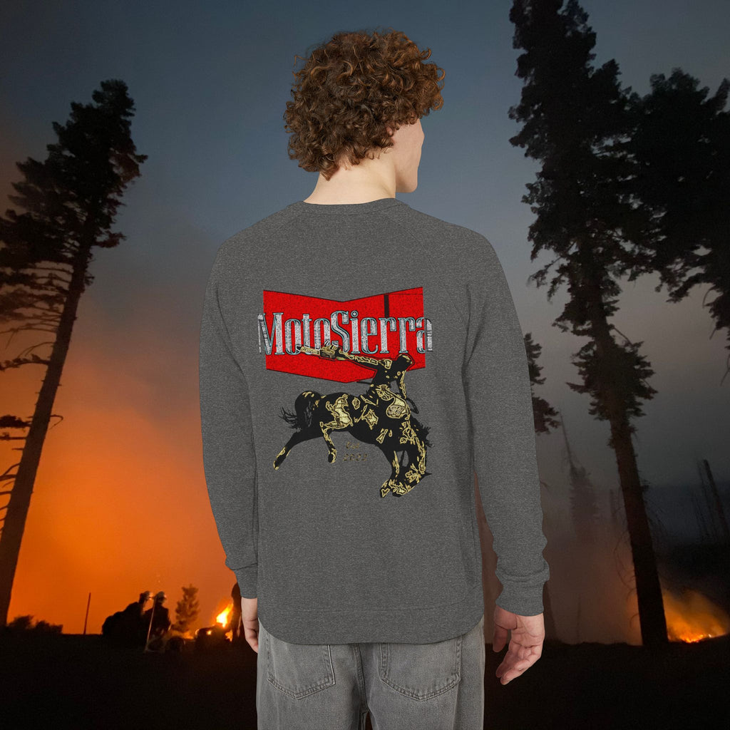 Warped Logo Unisex French Terry Raglan Crewneck