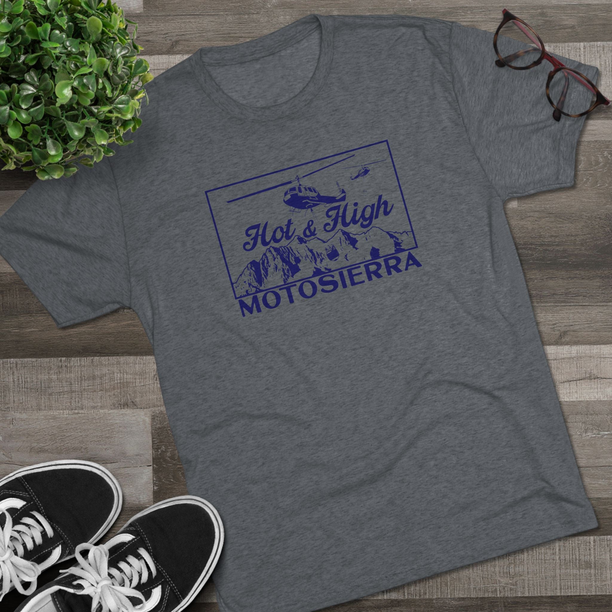 Hot & High Unisex Tri-Blend Crew Tee