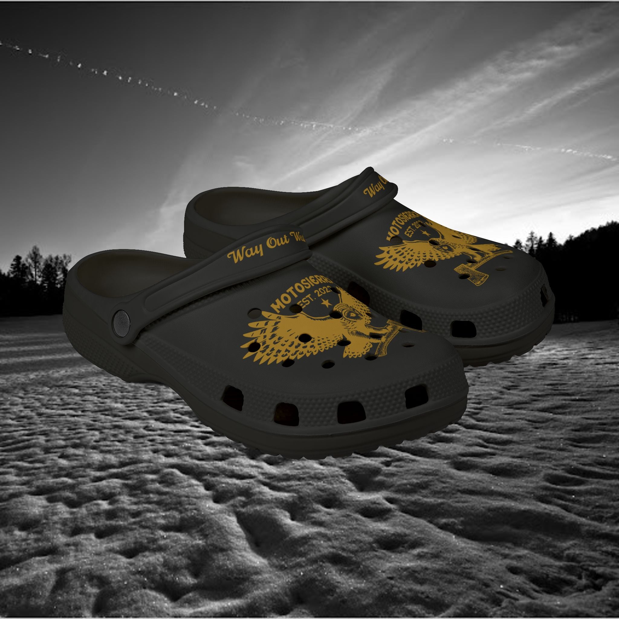 Motosierra Logo Foam Rubber Shoes