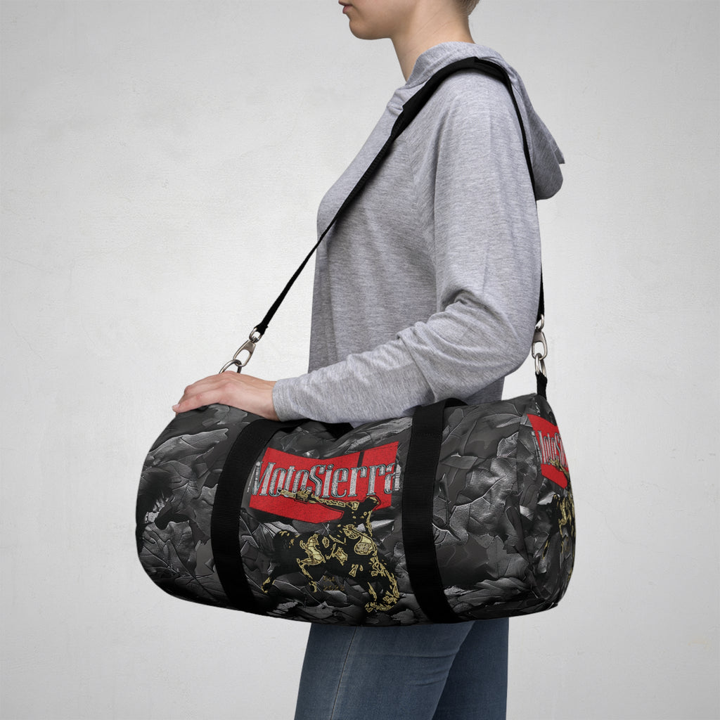 Gray Leaf Camo Duffel Bag