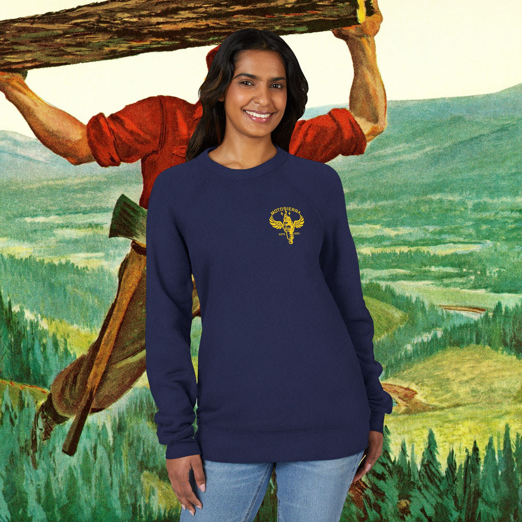 NGK Unisex Sponge Fleece Raglan Sweatshirt