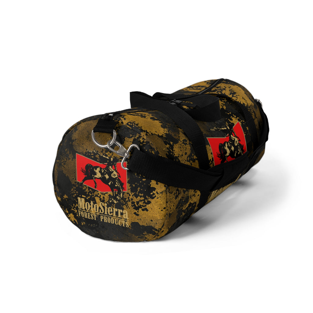 Gold Flecktarn Cowboy Logo  Duffel Bag