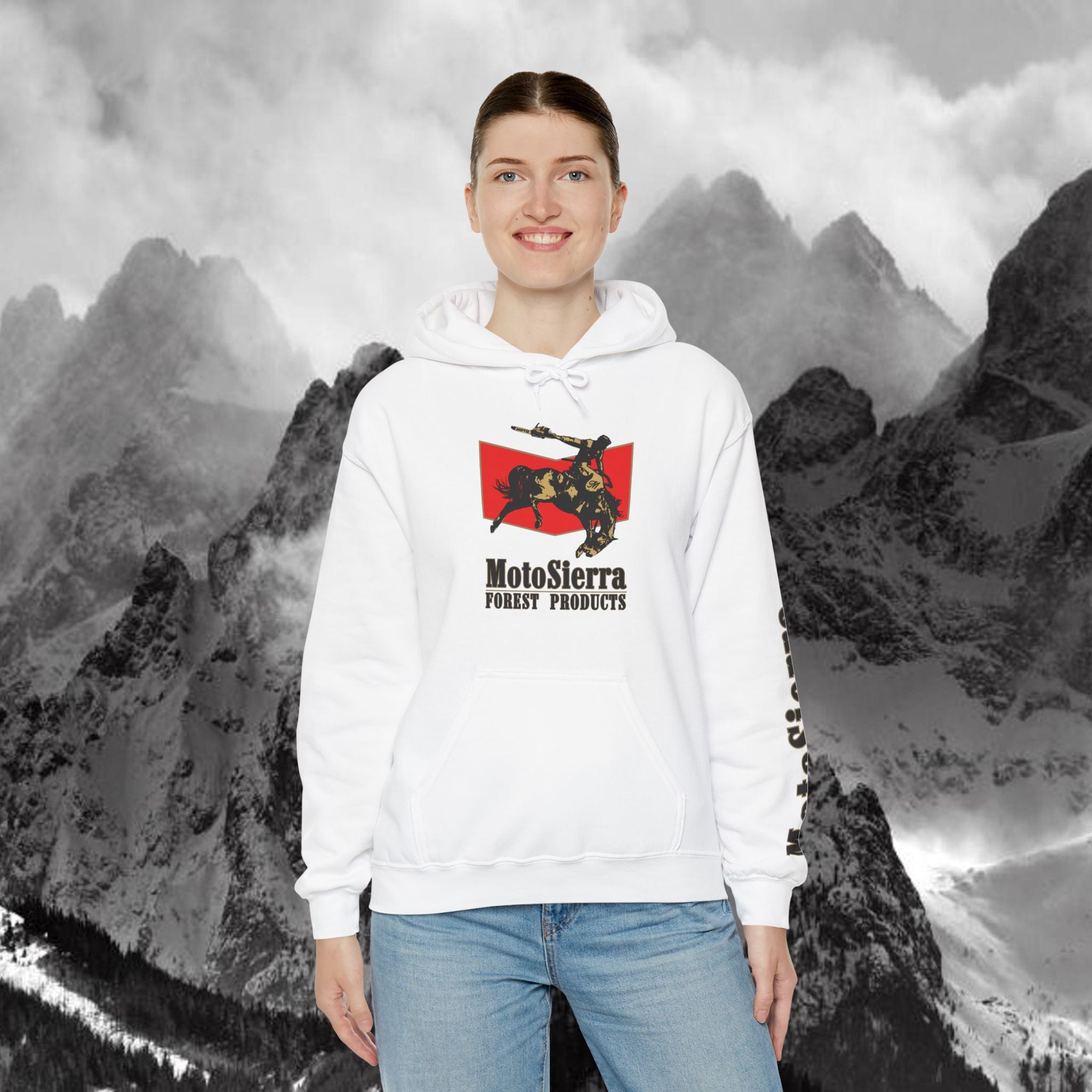 Moto Cowboy Heavy Blend Hoodie