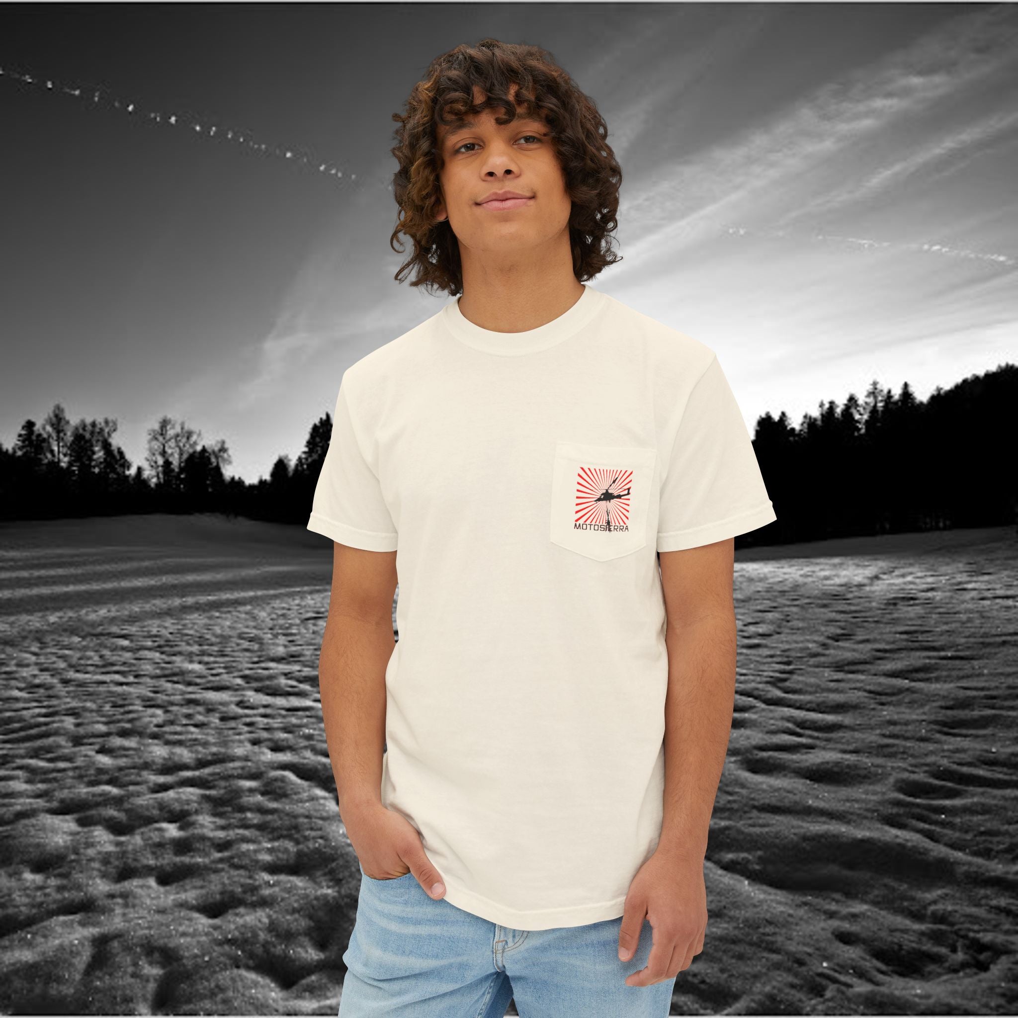 Interlocking Love Unisex Pocket T-Shirt - Premium Garment-Dyed Tee