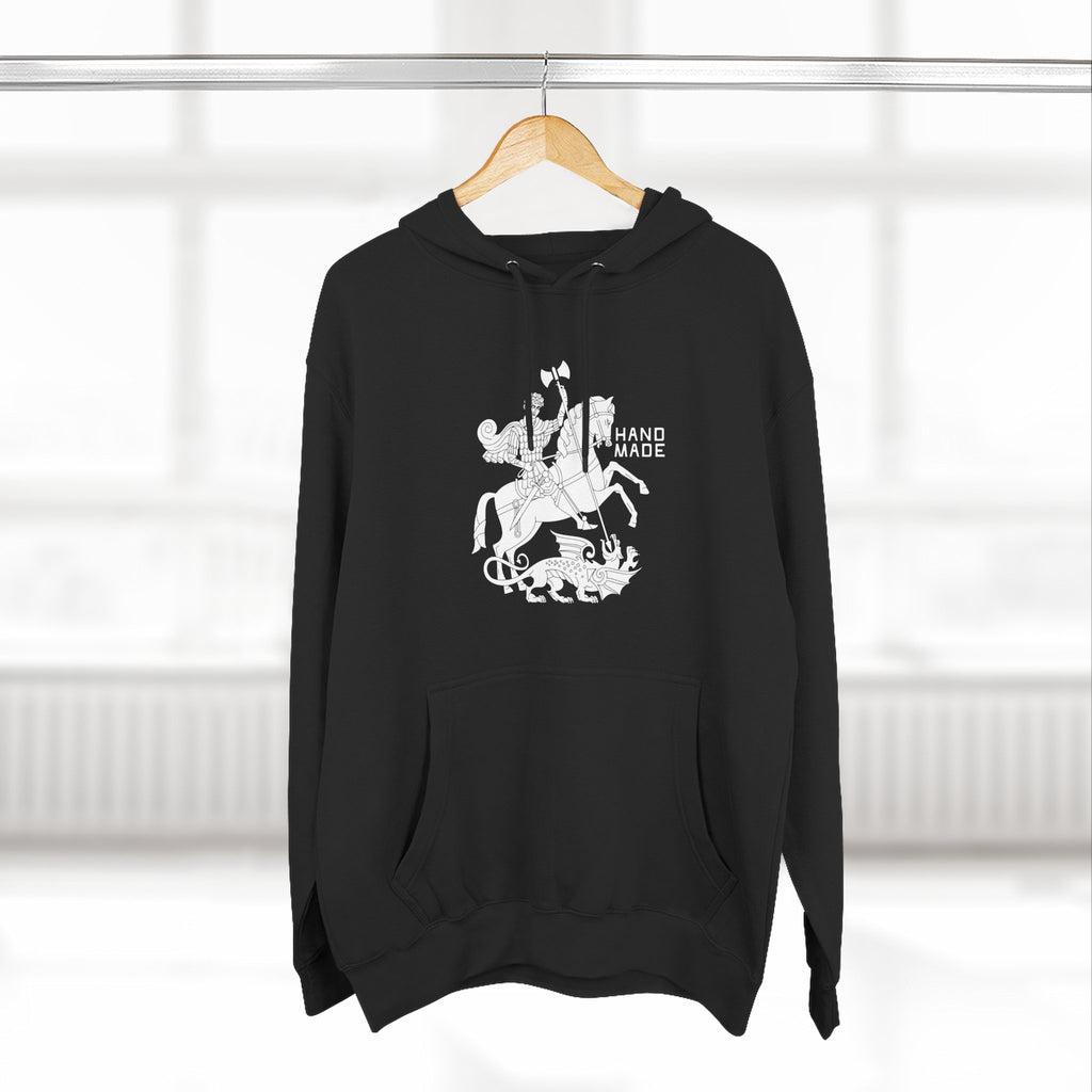 Vintage Axe Label Three-Panel Fleece Hoodie