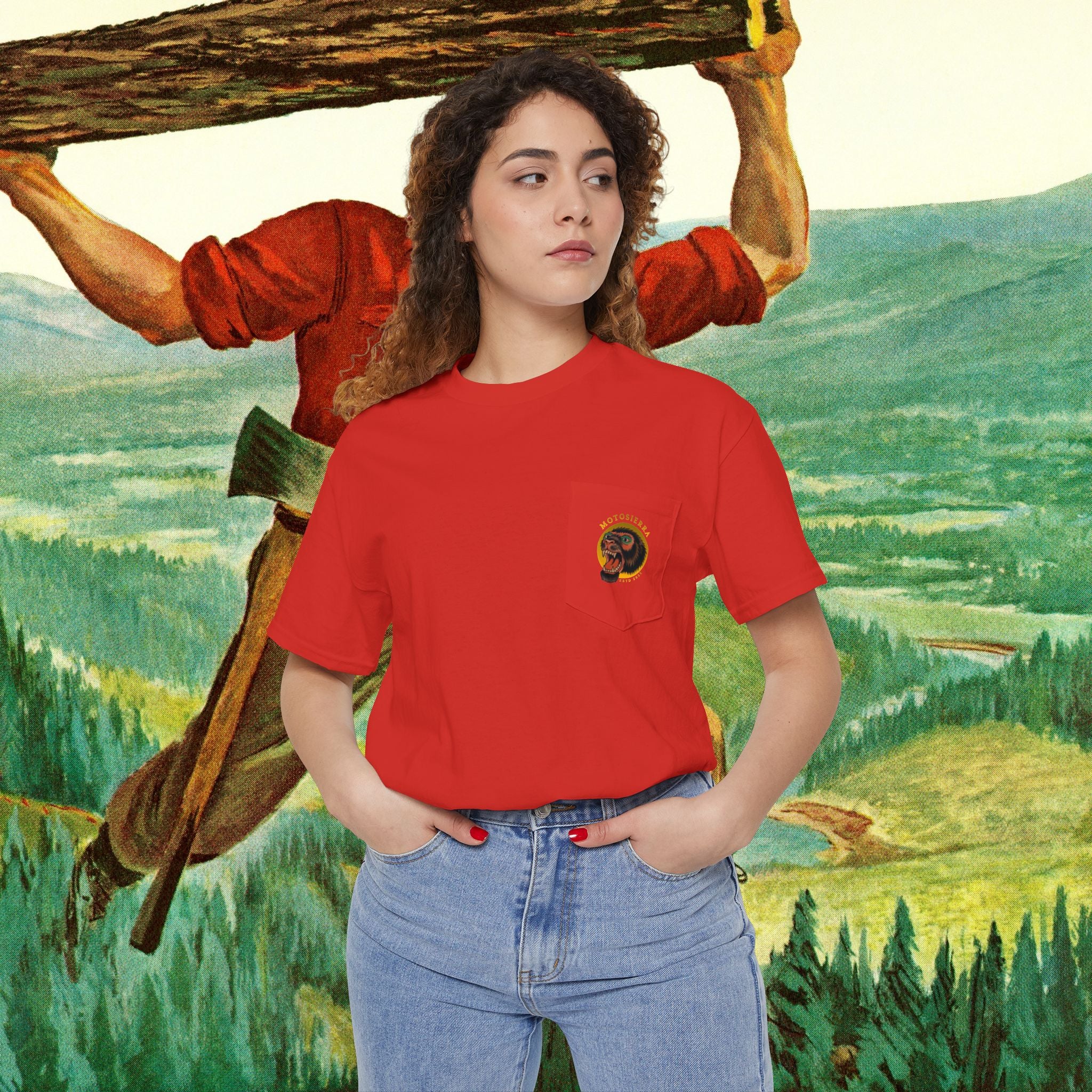 Sasquatch Unisex Heavy Cotton Pocket Tee