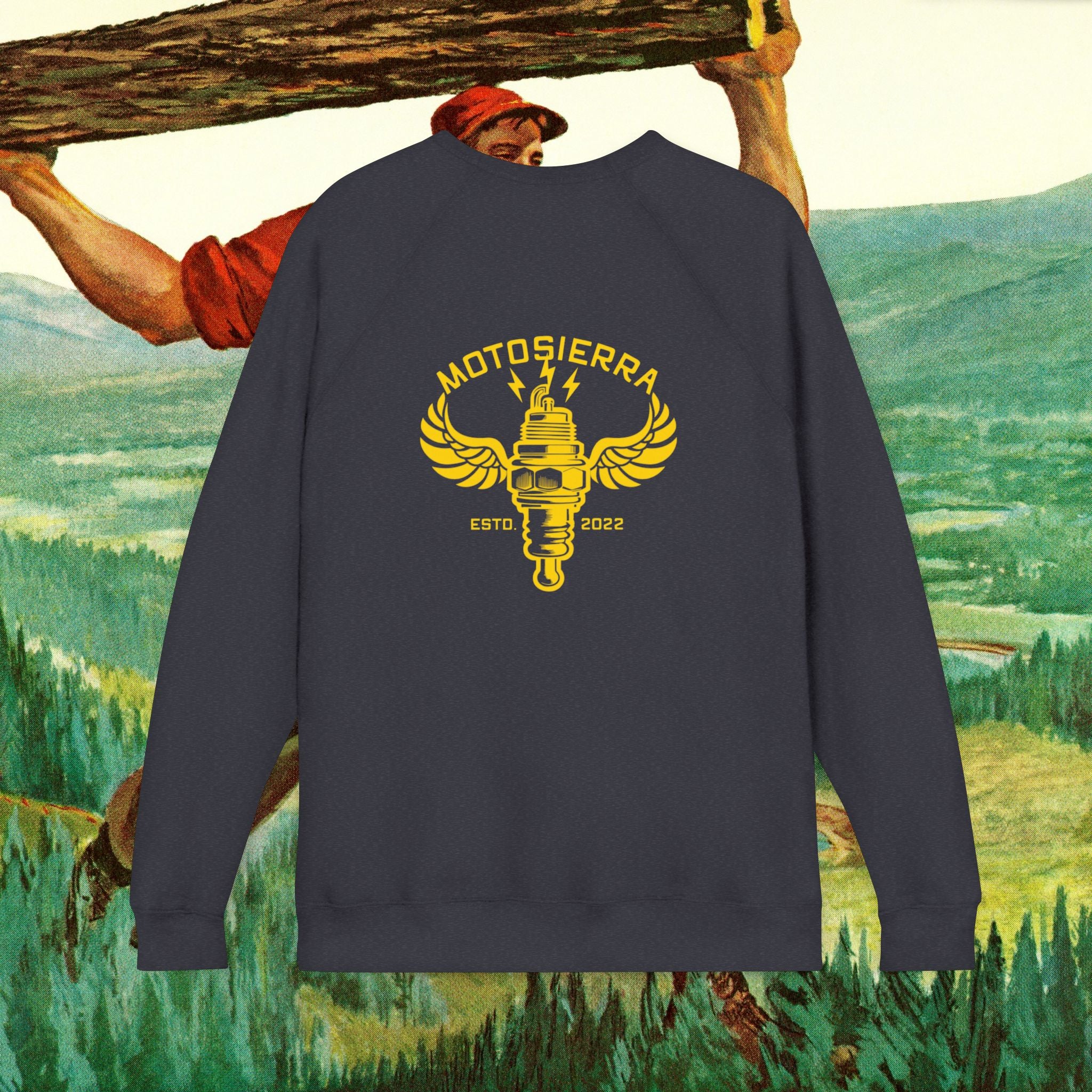 NGK Unisex Sponge Fleece Raglan Sweatshirt