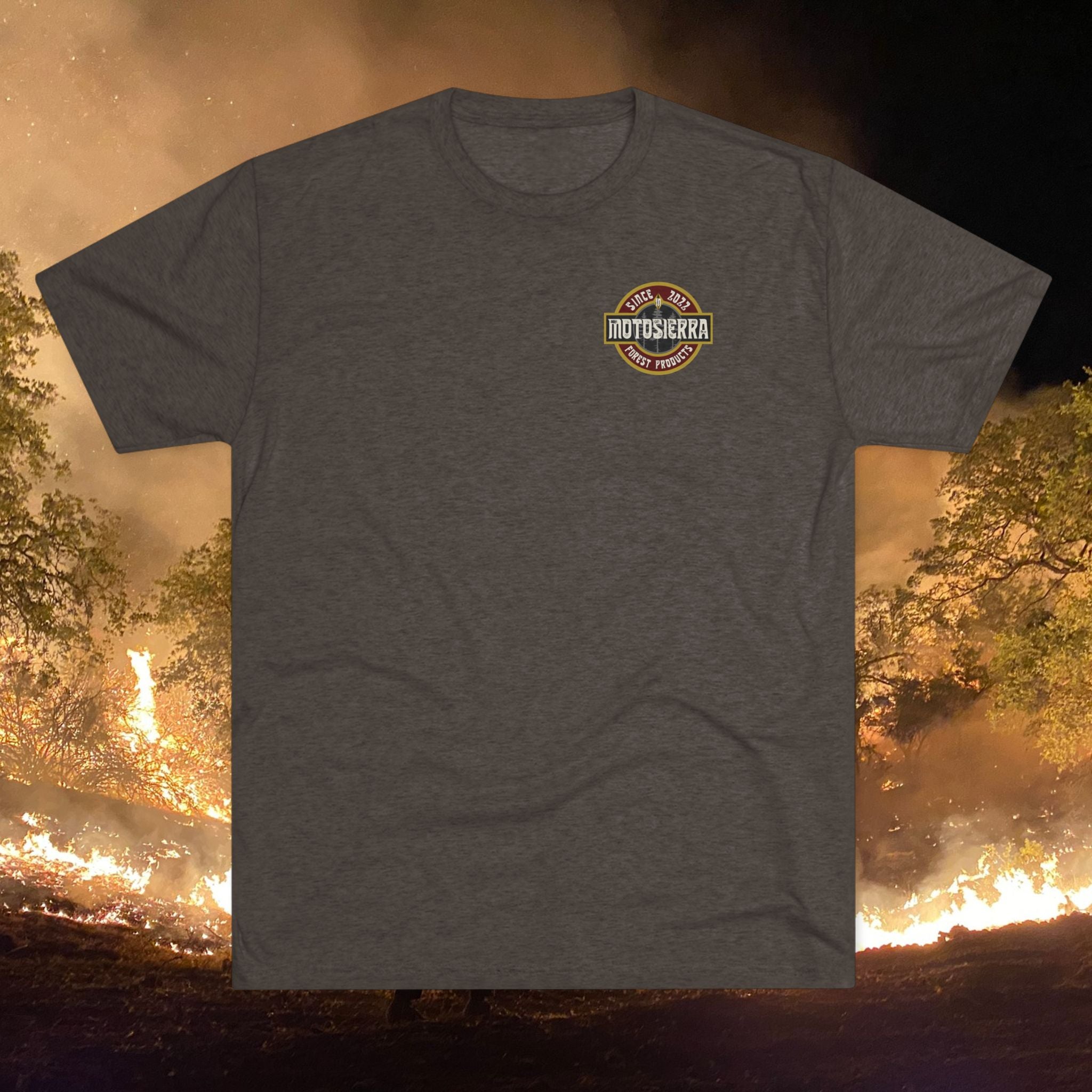 Motosierra Unisex Tri-Blend Tee - Forest Products & Adventure Wear