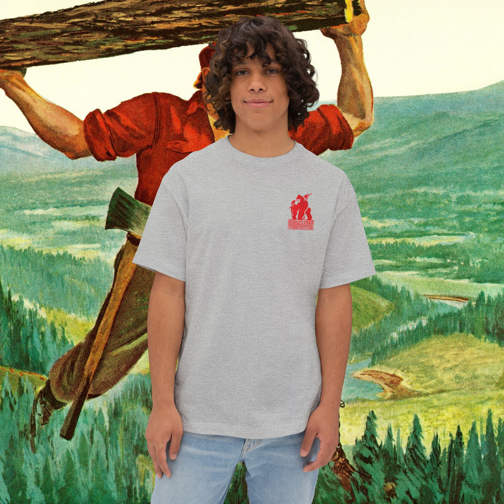 Skilled Labor Red Unisex Oversized Boxy Tee