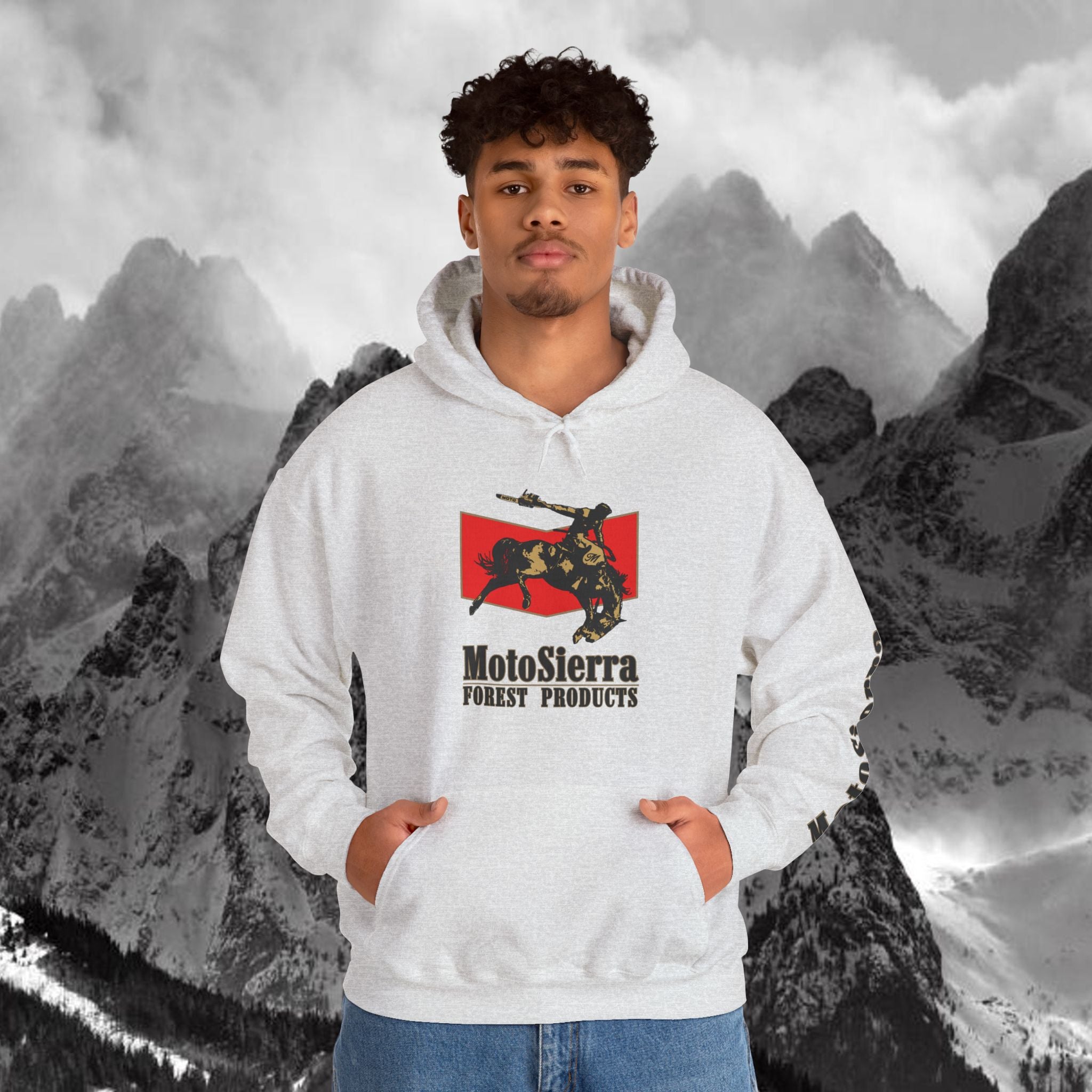 Moto Cowboy Heavy Blend Hoodie