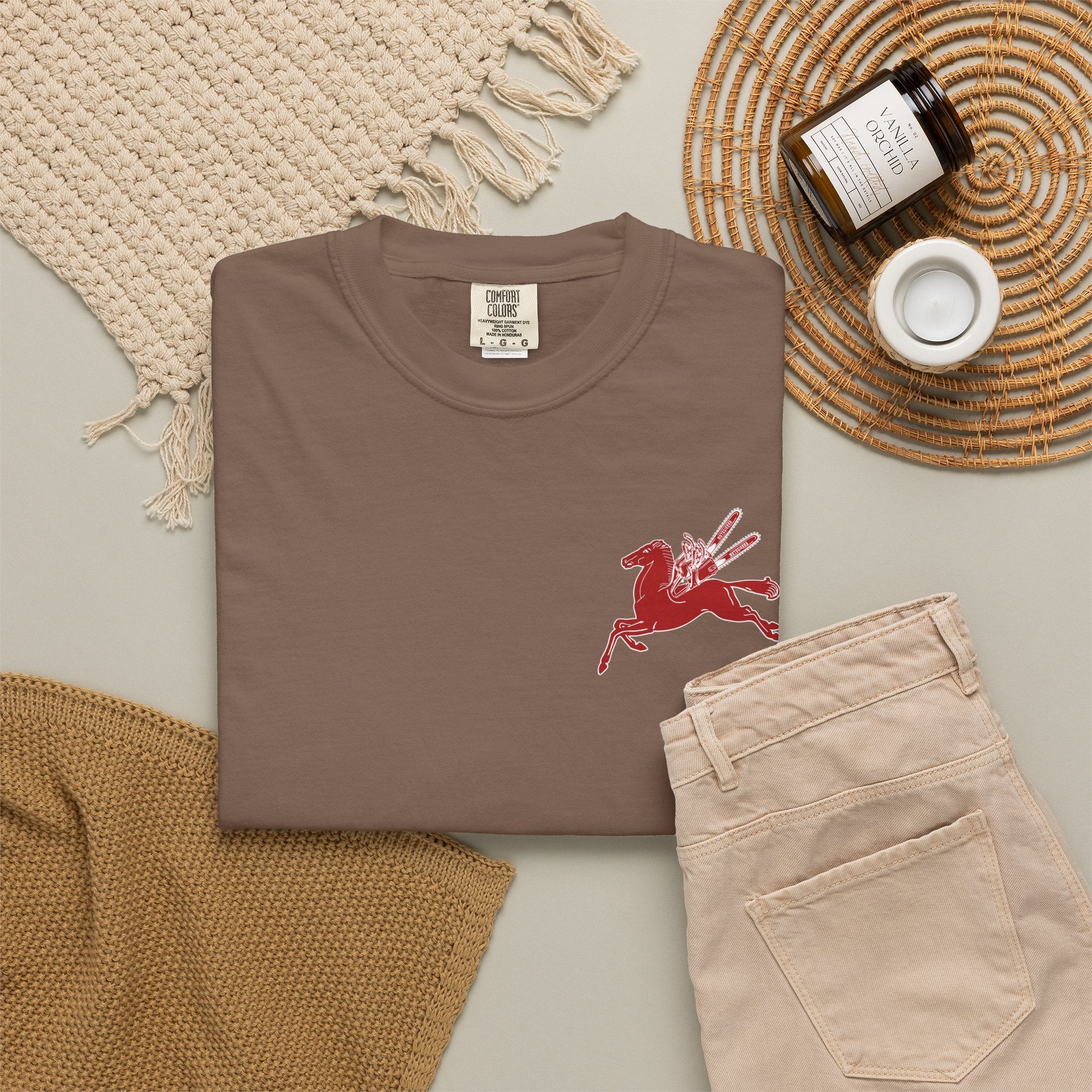 Pegasus Unisex Garment-Dyed T-shirt