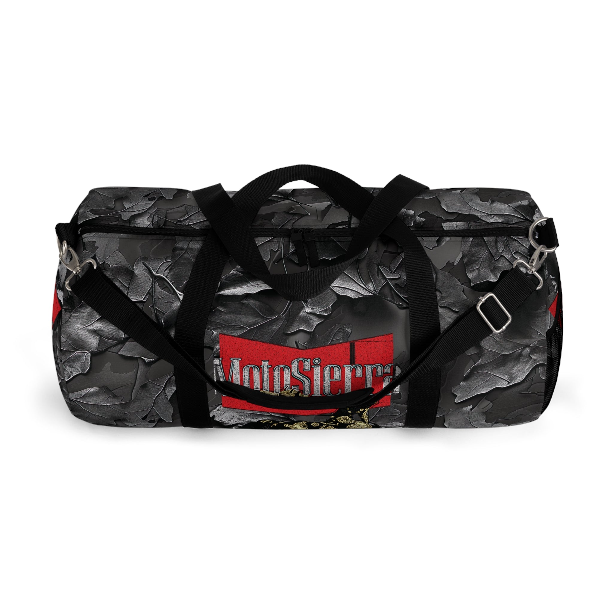 Gray Leaf Camo Duffel Bag