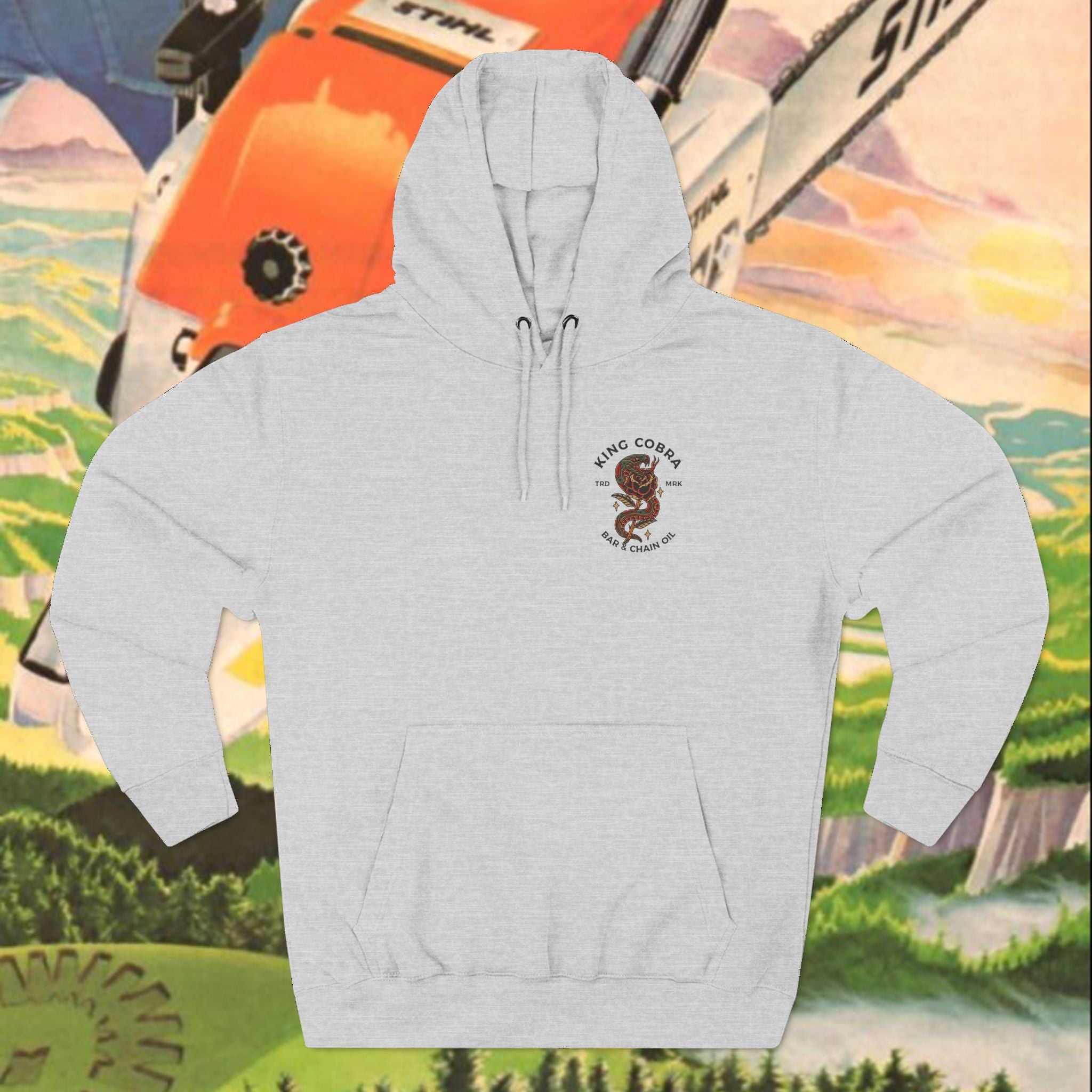 King Cobra Three-Panel Fleece Hoodie