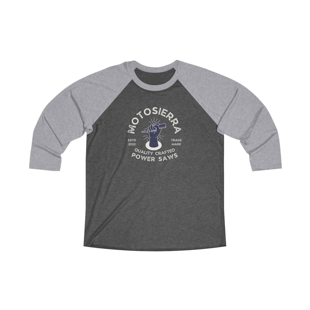 MotoSierra Power Saws Unisex Tri-Blend 3\4 Raglan Tee