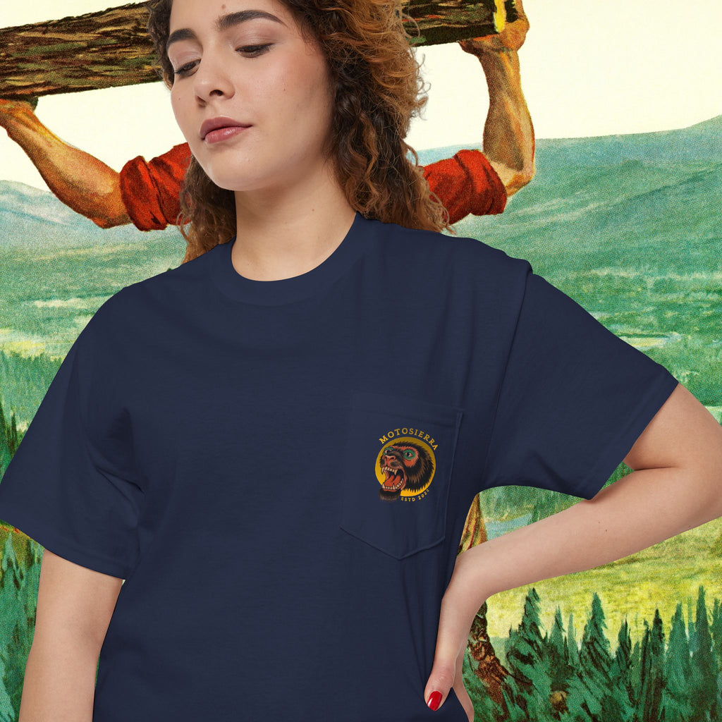 Sasquatch Unisex Heavy Cotton Pocket Tee