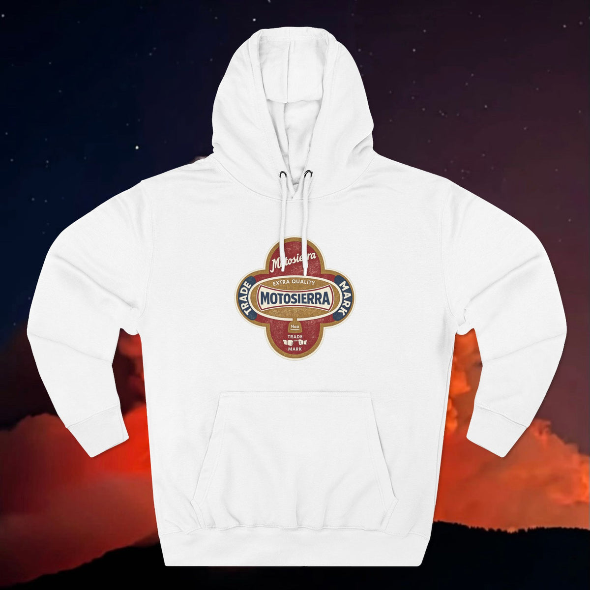 Vintage Three-Panel Fleece Hoodie