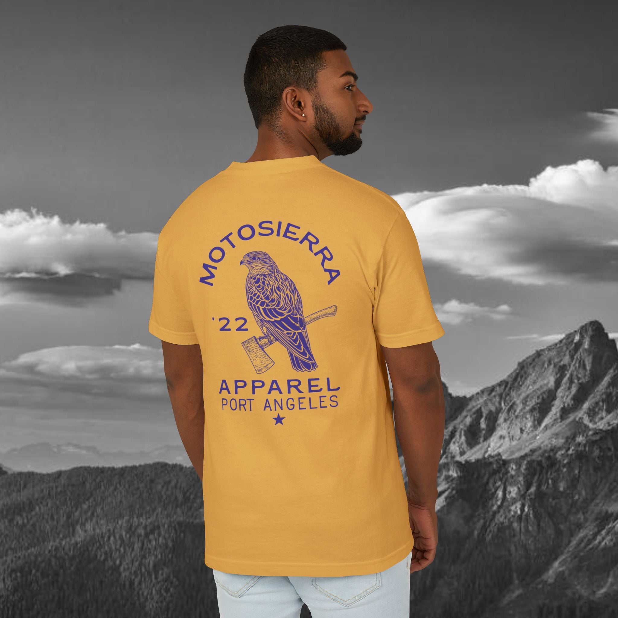 Peninsula Unisex Heavyweight Cotton T-Shirt, Hiking Gift, Outdoor Adventure Apparel, Bird Watchers Top