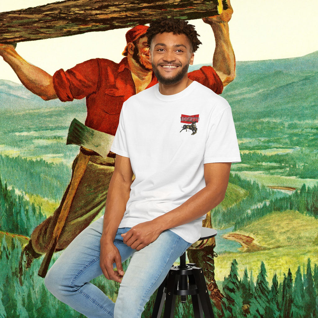 Warped Logo Unisex Garment-Dyed T-shirt